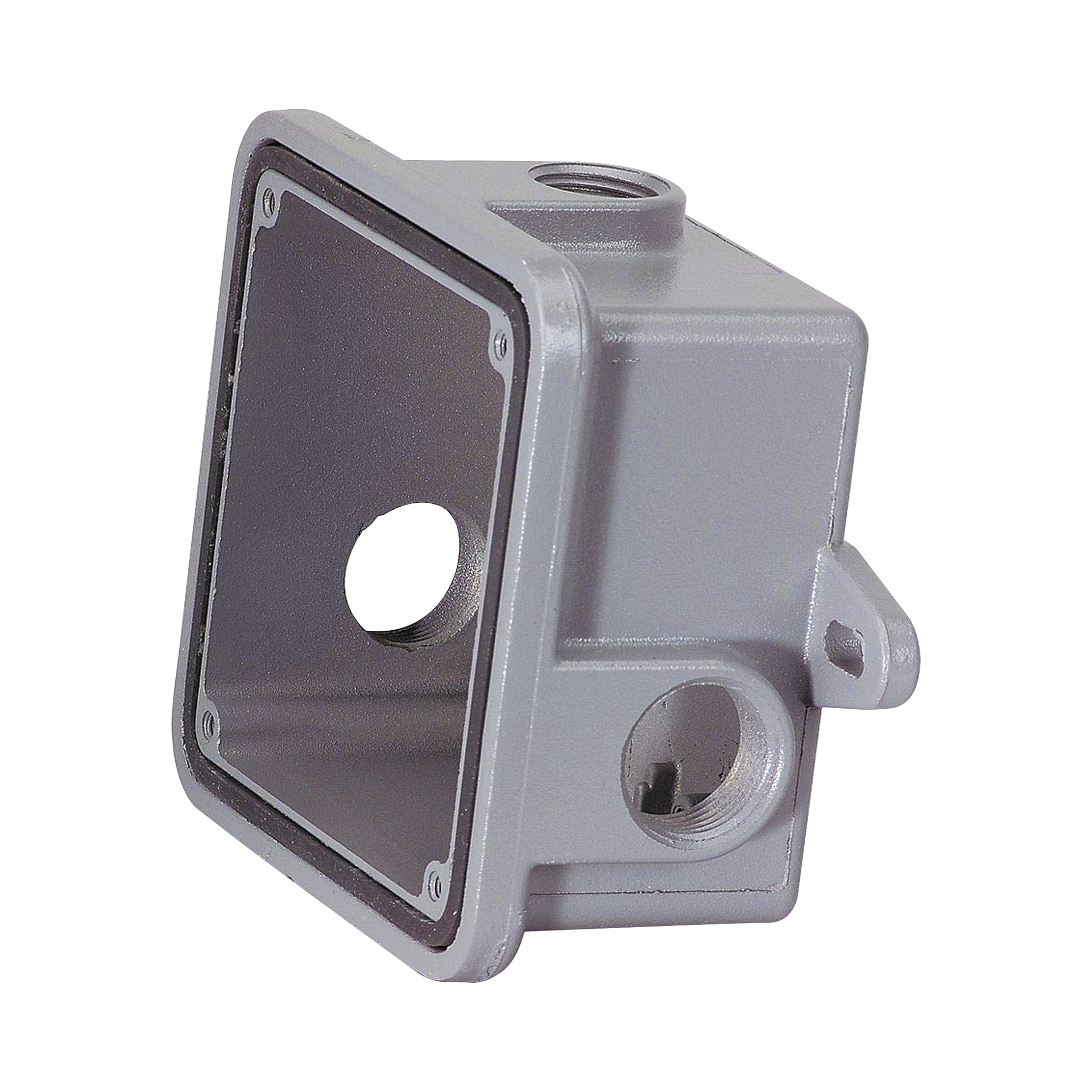 Caja trasera resistente a la intemperie,  metÃ¡lica, gris, accesorio federal signal