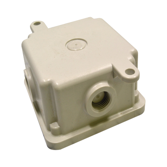 Caja trasera resistente a la intemperie, no metÃ¡lica, gris, accesorio federal signal