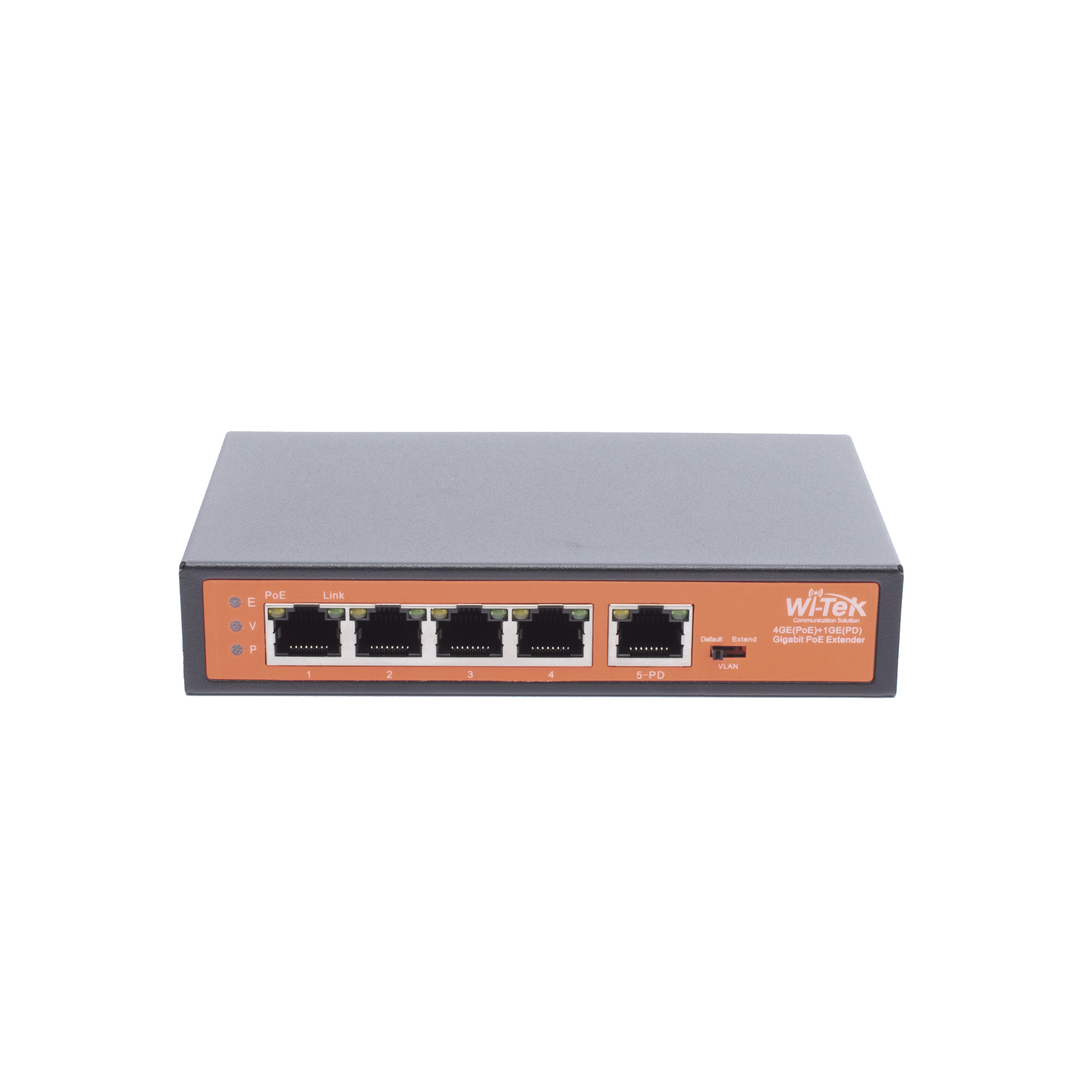 Extensor PoE / Entrada hasta 90 W / 4 puertos Gigabit PoE salida 802.3 af/at / Extensor PoE hasta 250 m / No administrable