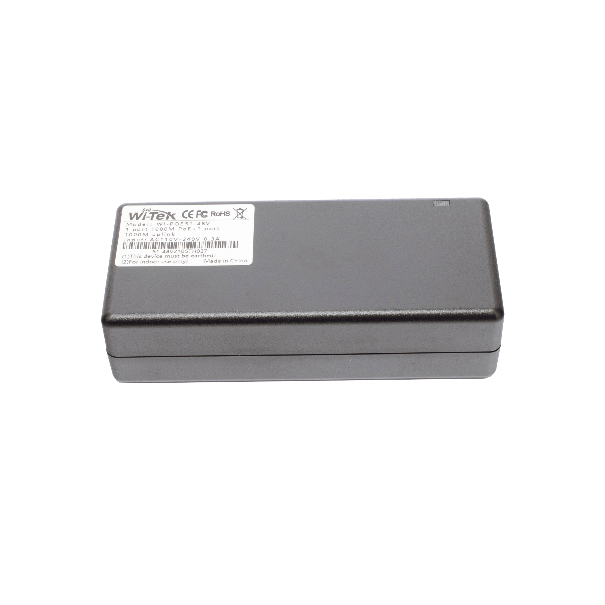 Inyector PoE 30W / PoE 802.3 af/at / 48V / ConexiÃ³n plug and play / Alcance de hasta 100 metros / Aplicaciones CCTV