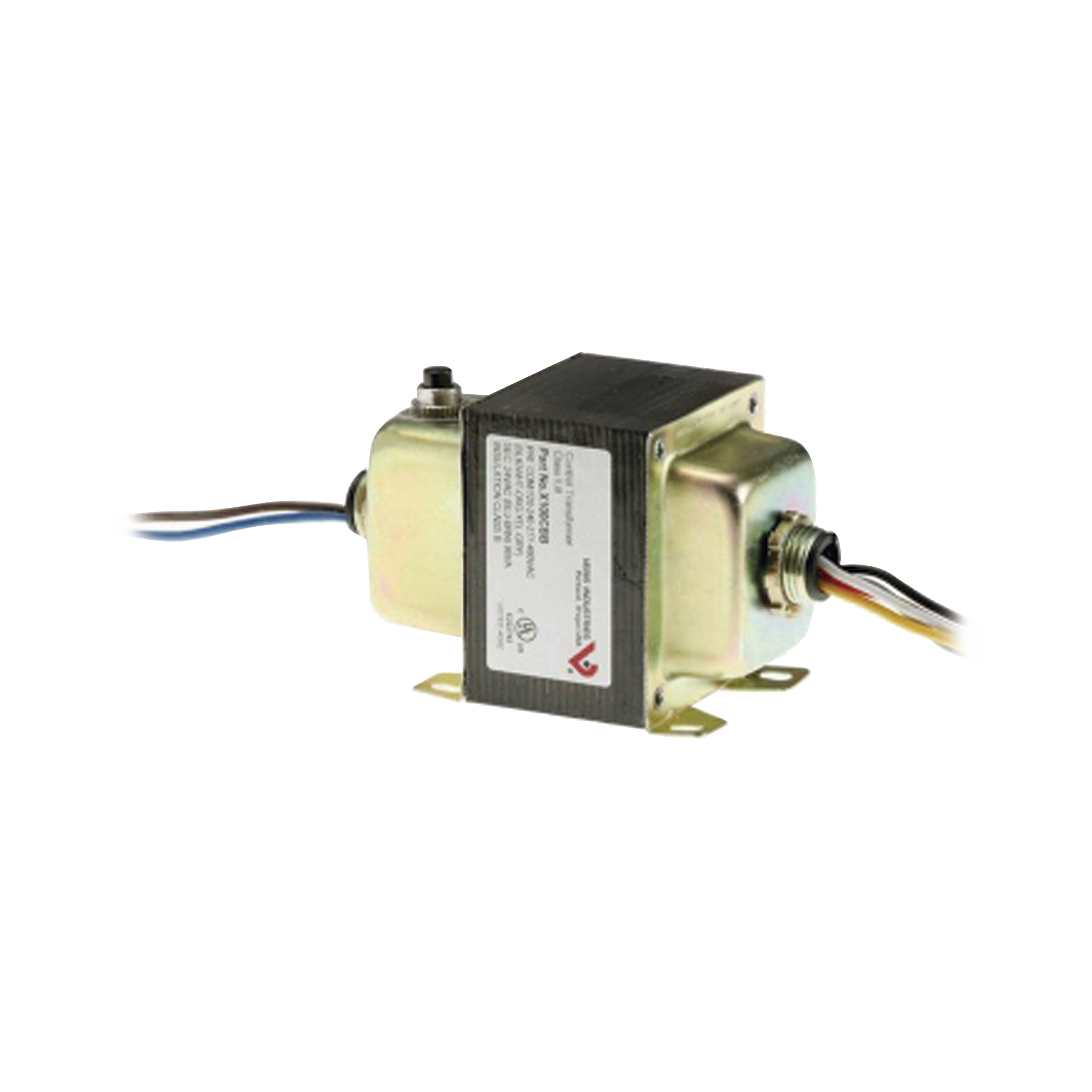 Transformador de corriente 120/208/277/480 VAC a 24 VAC con fusible . 99VA