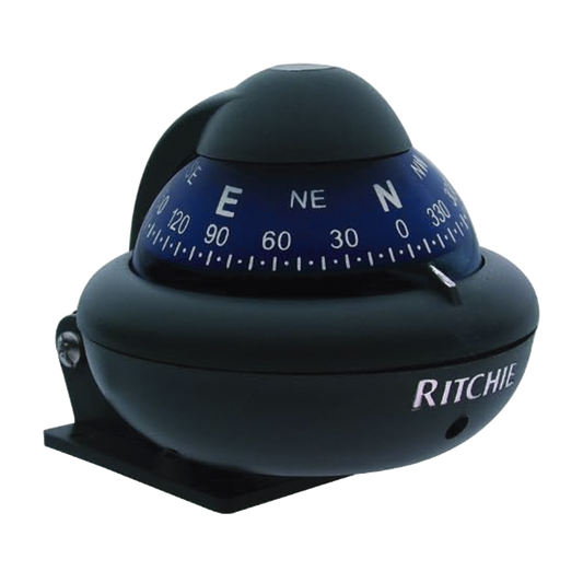 BrÃºjula serie Explorer en color gris, con iluminaciÃ³n nocturna color verde.