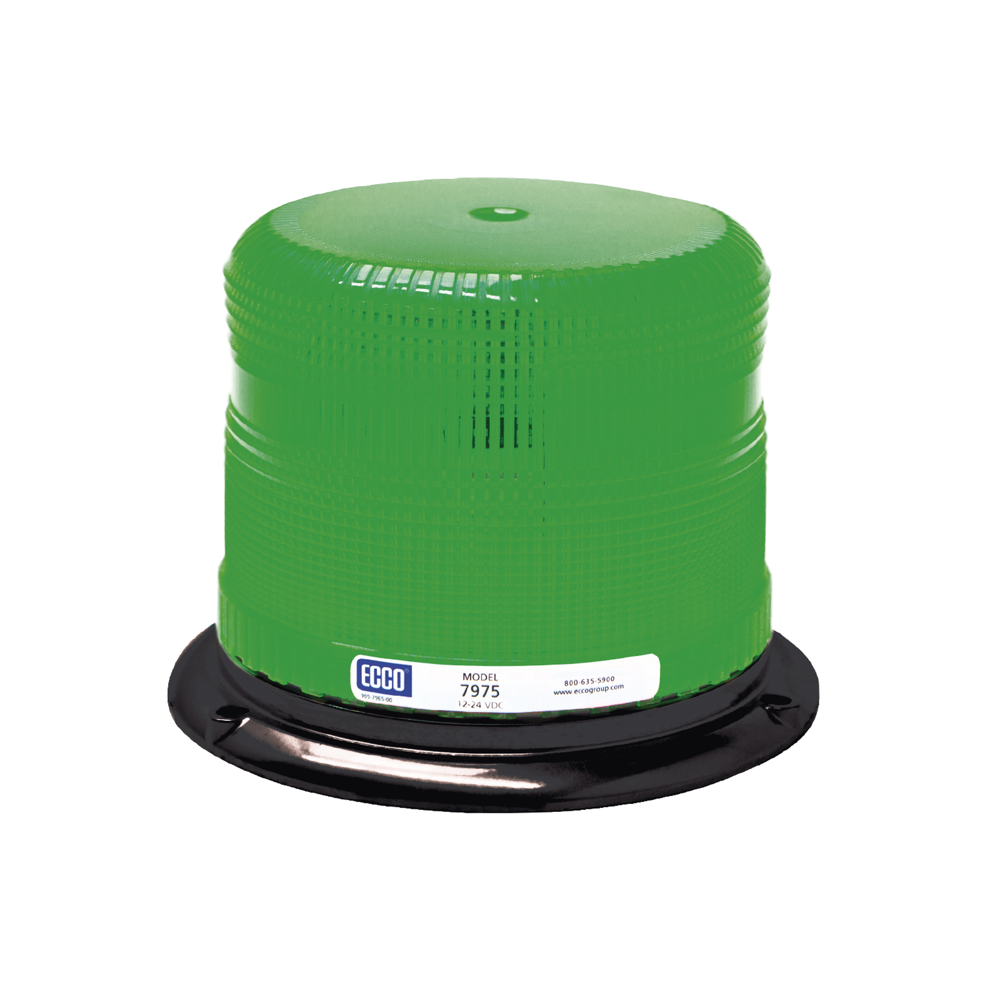 Burbuja clase I de LED, color verde, montaje permanente