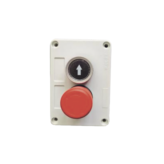 Botonera Doble Para Barreras Vehiculares, Operadores Corredizos y Abatibles / BotÃ³n de Stop Enclavado