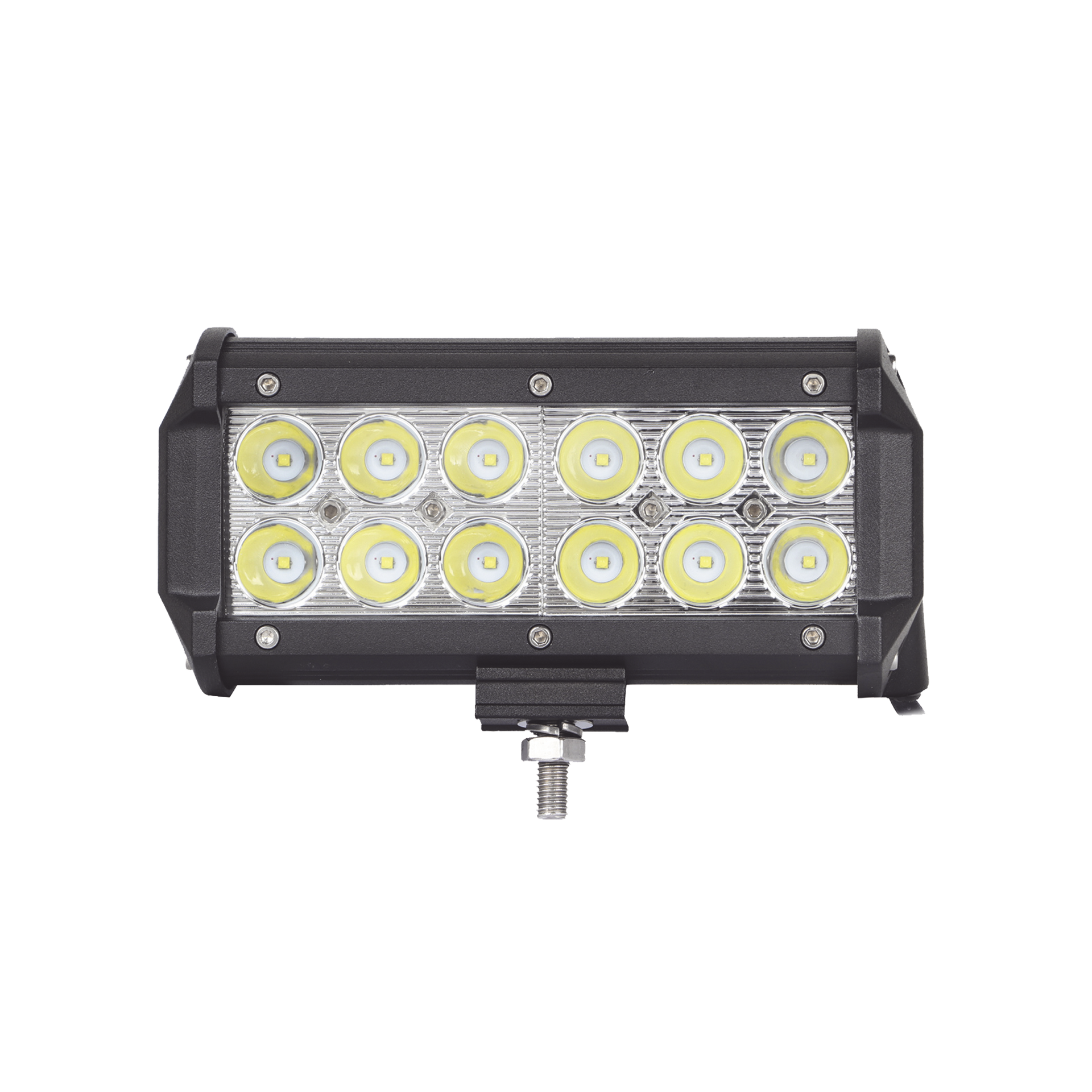 Barra de Luz de 12 LED, 1500 LÃºmenes, 18 watts, 10-30 Vcc, IP67, 6.5 pulgadas