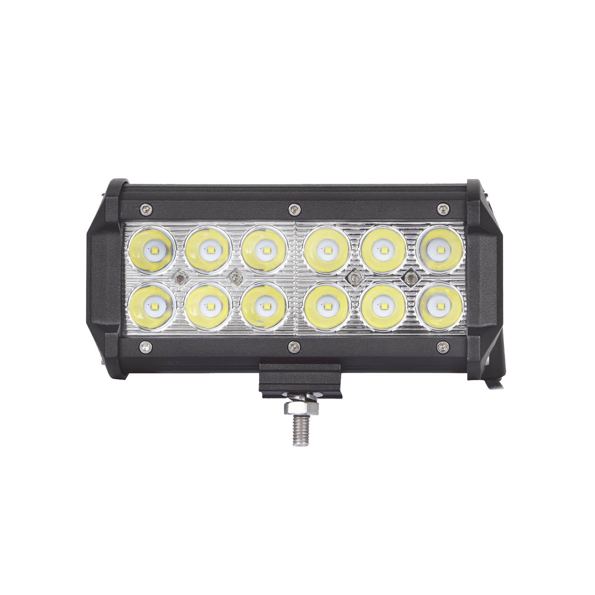 Barra de Luz de 12 LED, 1500 LÃºmenes, 18 watts, 10-30 Vcc, IP67, 6.5 pulgadas