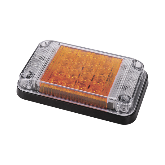 Luz de Advertencia de 7X4", Color Ãmbar, Con Luces de Trabajo, Ideal para Ambulancias