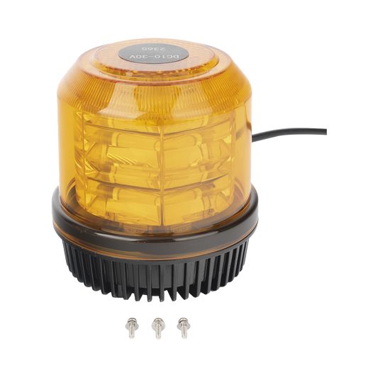 Burbuja brillante de 12 LEDs, color ambar, montaje fijo