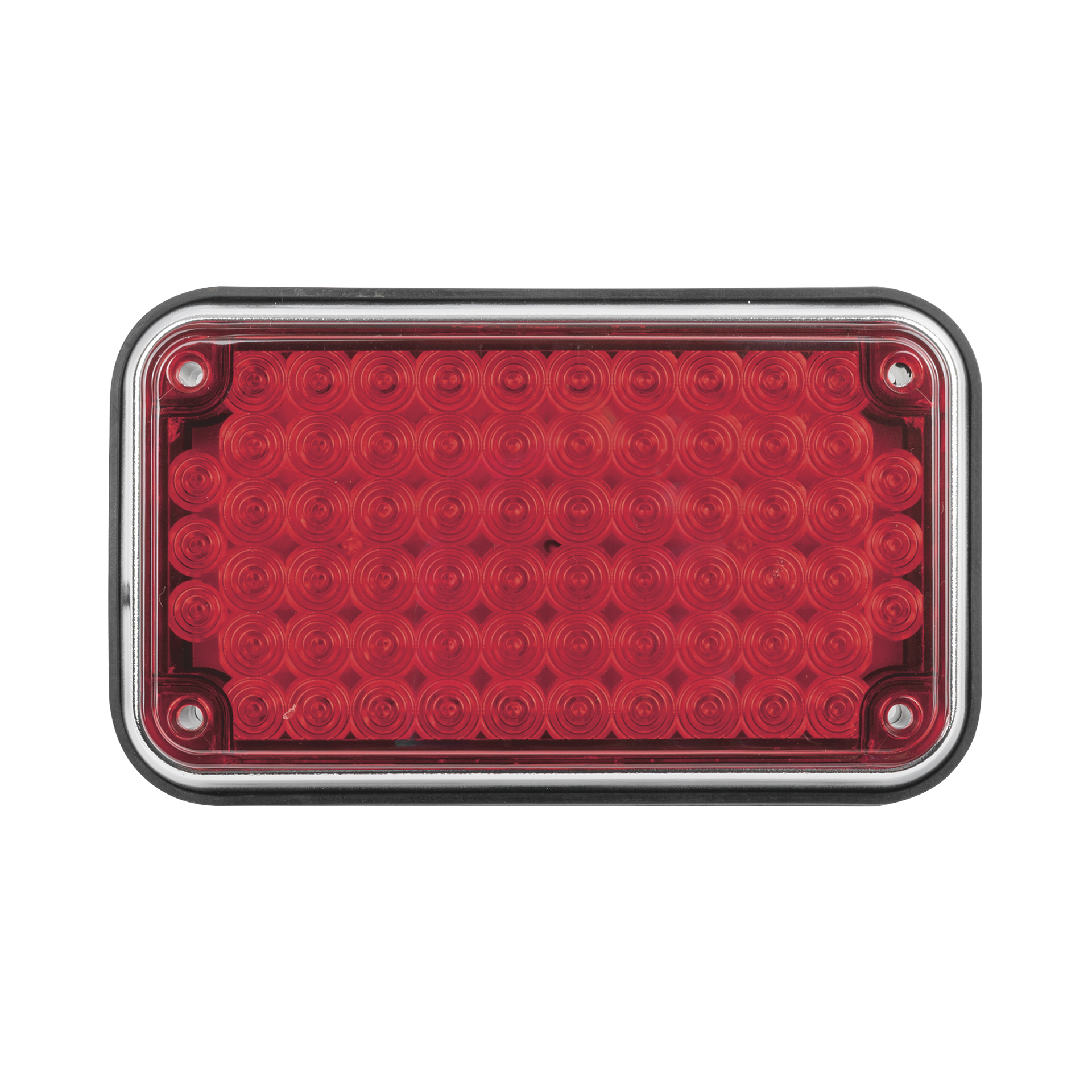 Luz de Advertencia de 6X4", Color Rojo, Ideal para Ambulancias
