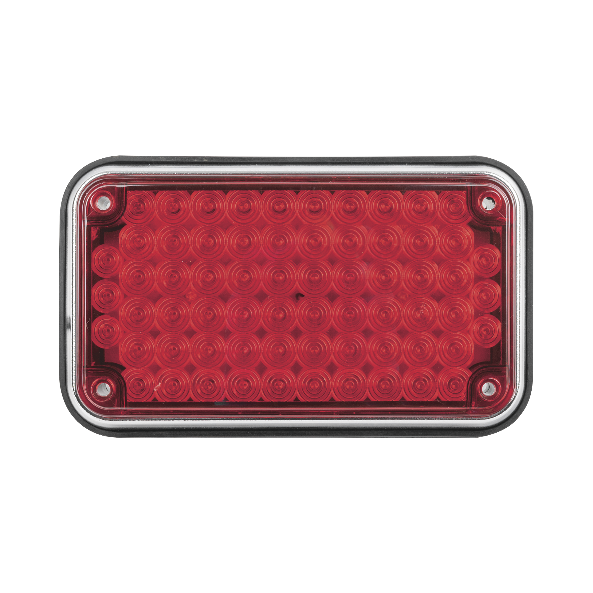 Luz de Advertencia de 6X4", Color Rojo, Ideal para Ambulancias