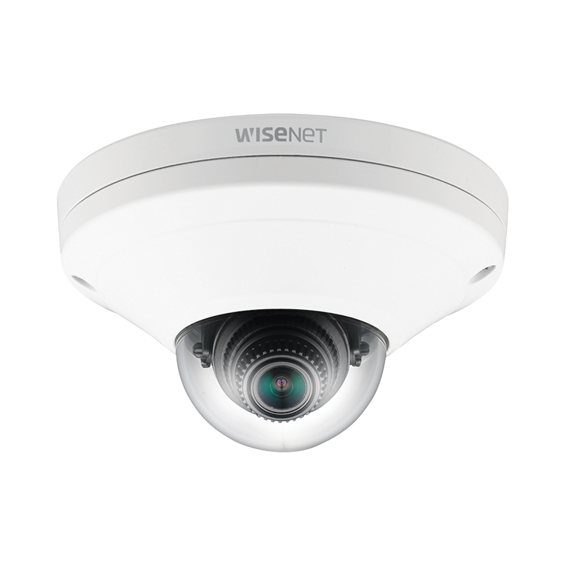 CÃ¡mara IP Mini Domo Exterior AntivandÃ¡lico 2MP Color Blanco / Lente 2.8mm / WDR 150db / H.265 & WiseStream / Conteo de Personas / Video AnalÃ­ticos Avanzados