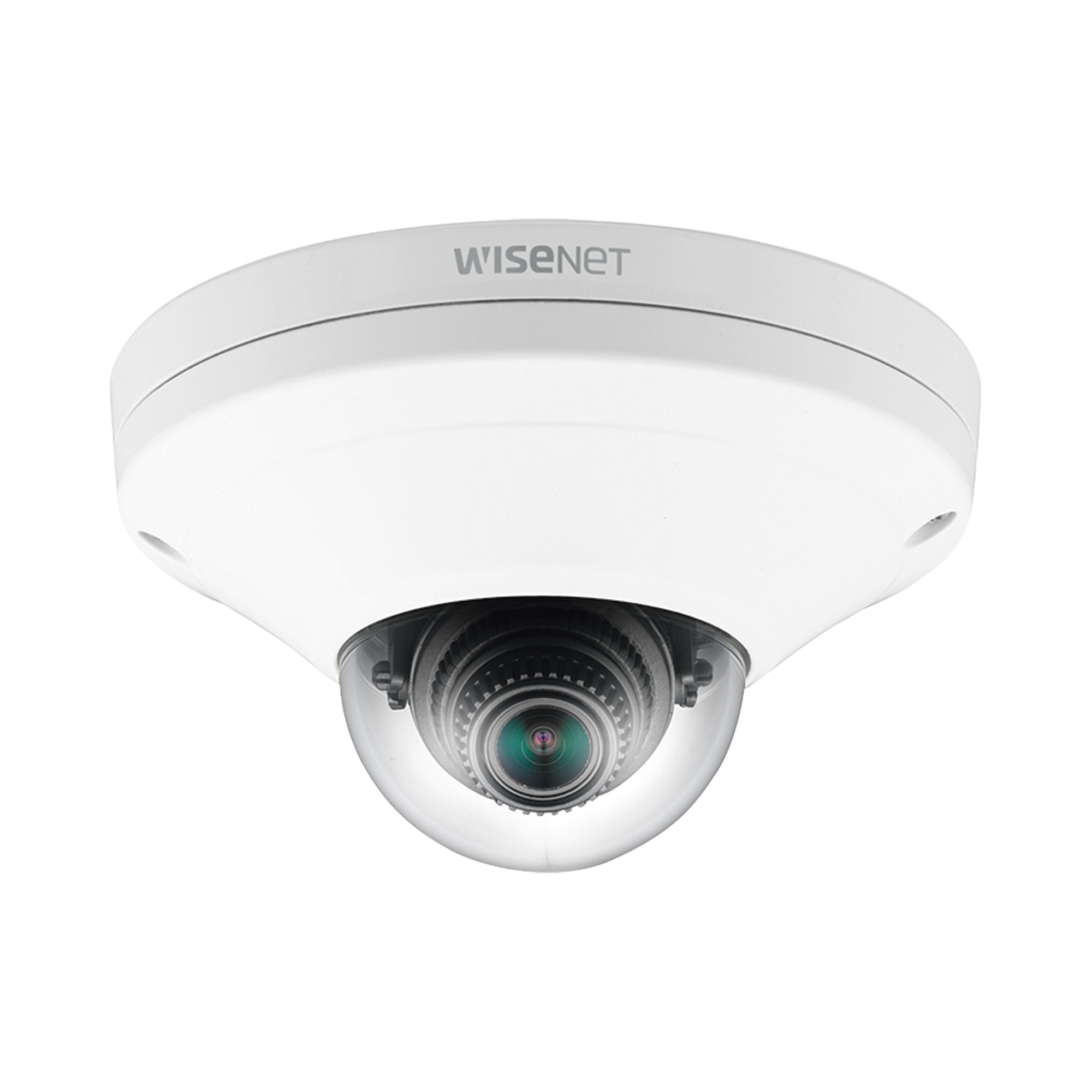 CÃ¡mara IP Mini Domo Exterior AntivandÃ¡lico 2MP Color Blanco / Lente 2.8mm / WDR 150db / H.265 & WiseStream / Conteo de Personas / Video AnalÃ­ticos Avanzados
