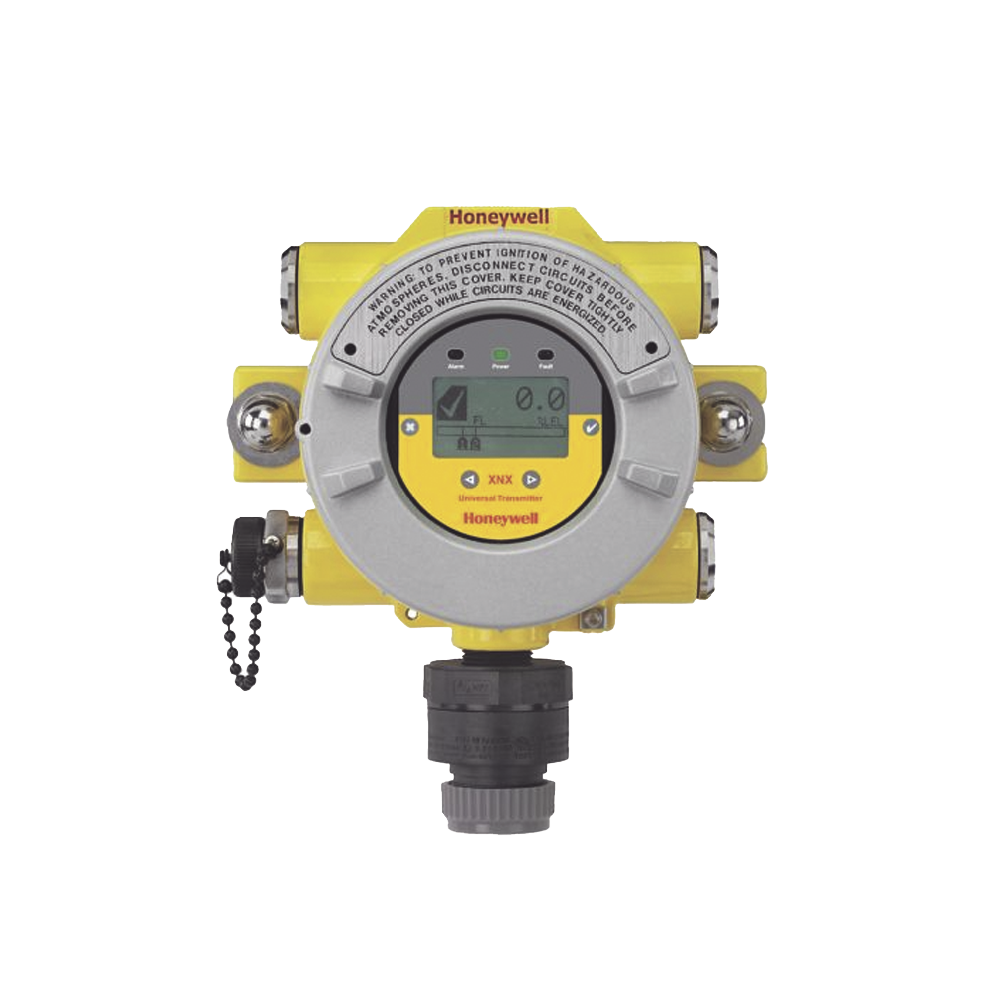 Transmisor Universal Serie XNX Para Sensores TÃ³xicos y Oxigeno, Con HART sobre salida 4-20 mA, Interfaz Local HART, UL/CSA, 3 entradas 3/4" NPT, Aluminio Pintado