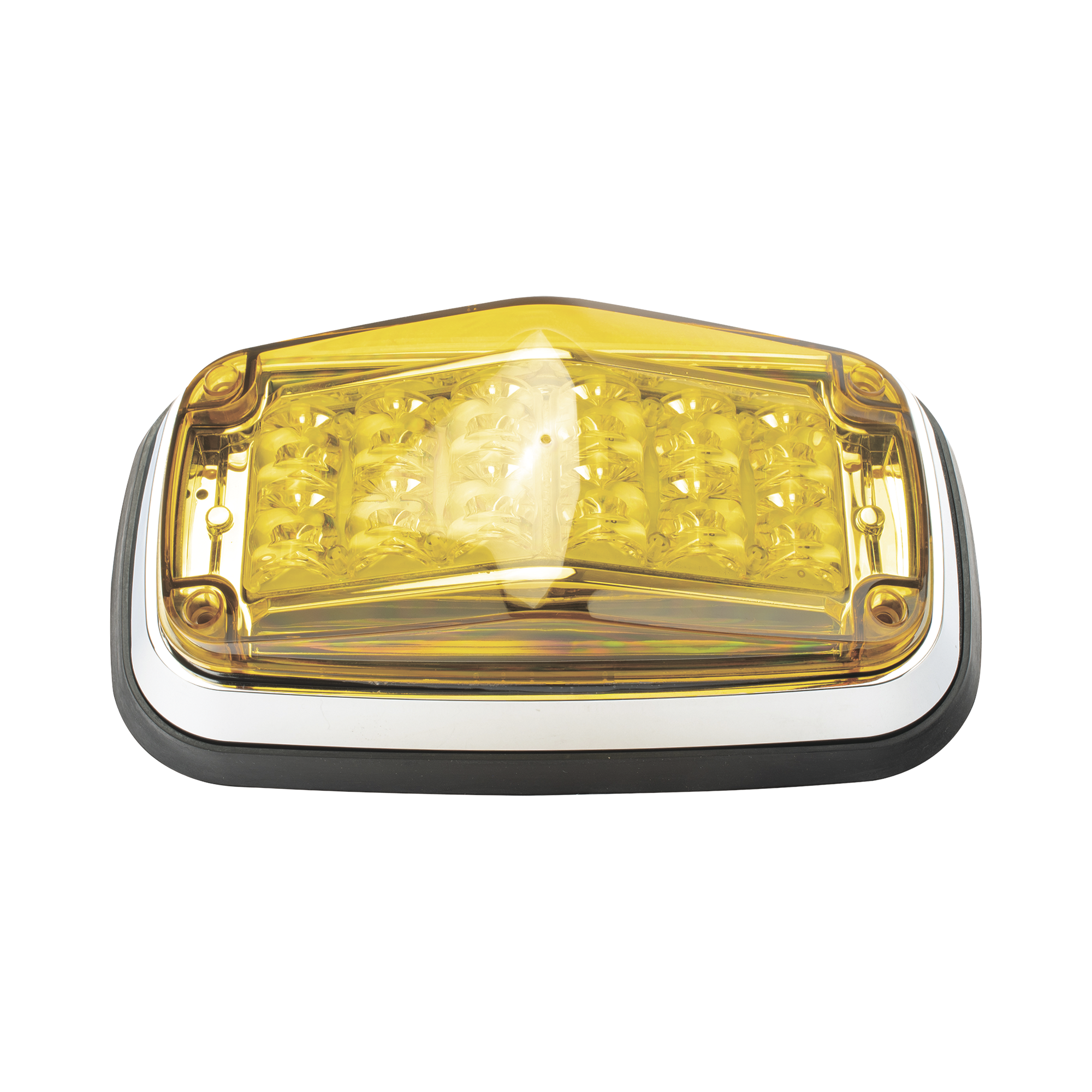 Luz de advertencia 8 X 4", Color Ãmbar, IP67, SAE,  Ideal para Ambulancias