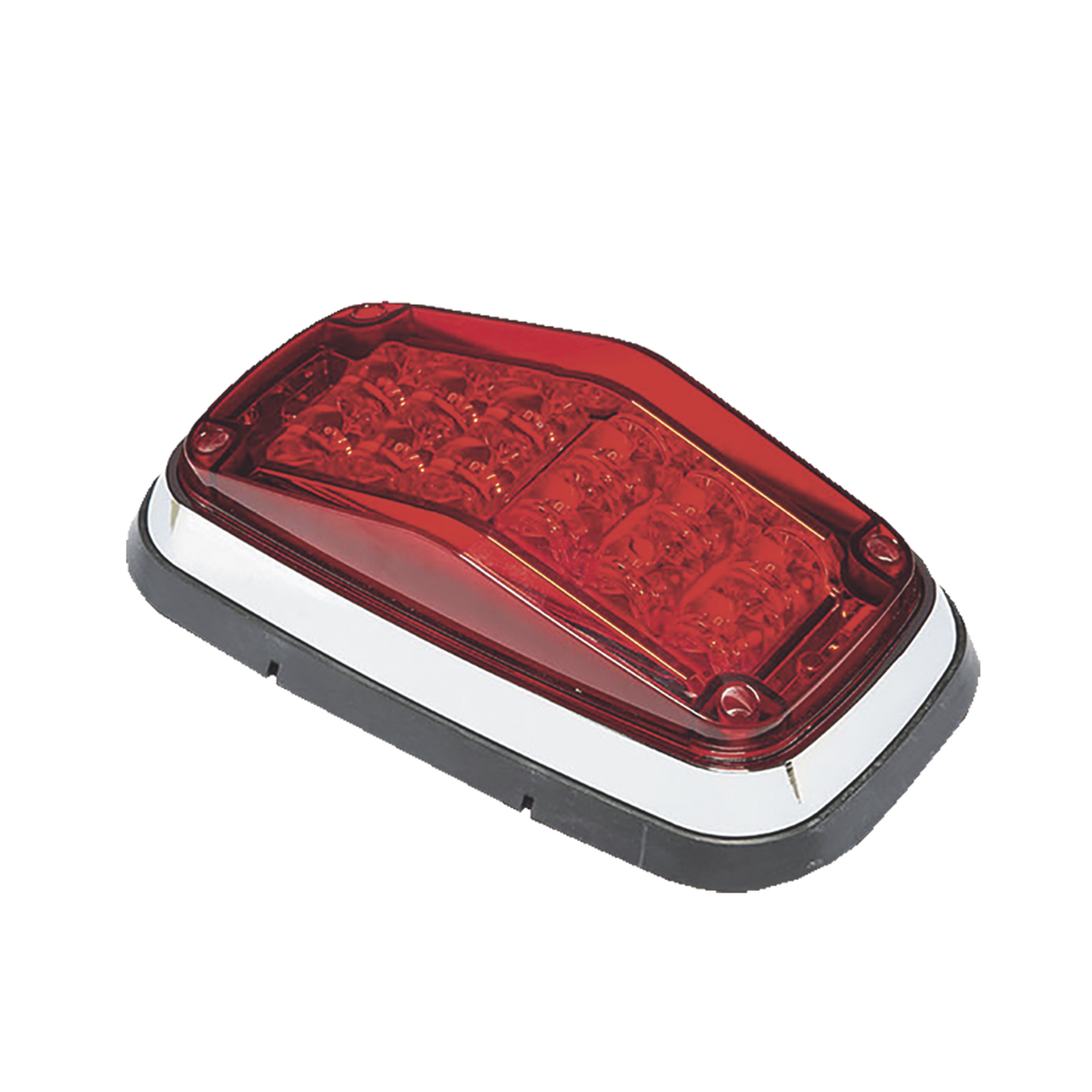 Luz de advertencia 8 X 4", Color Rojo, IP67, SAE, Ideal para Ambulancias