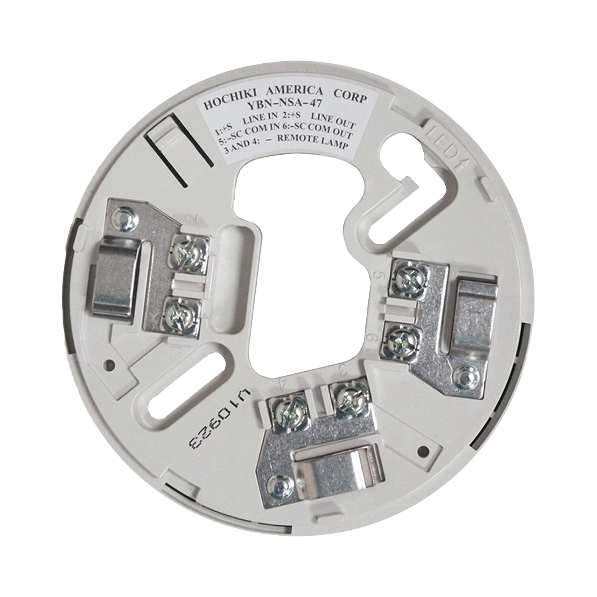 Base De 4" Color Hueso Para Sensores AnÃ¡logos Direccionales Hochiki (0300-06830) 7TH EdiciÃ³n UL268