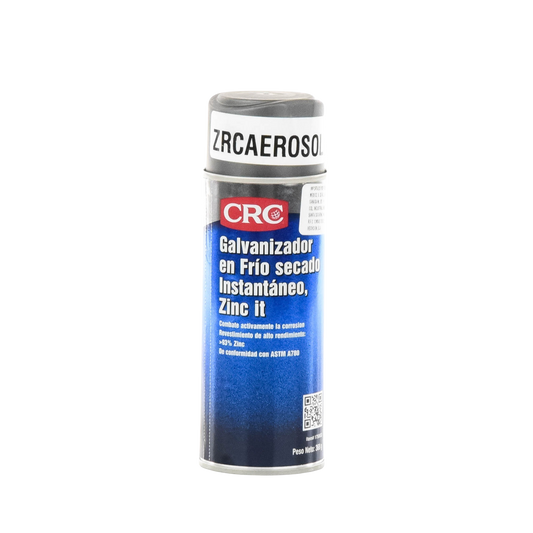 Compuesto Zinc en Aerosol  para Retoque de Piezas Galvanizadas por InmersiÃ³n en Caliente (386 gr.).
