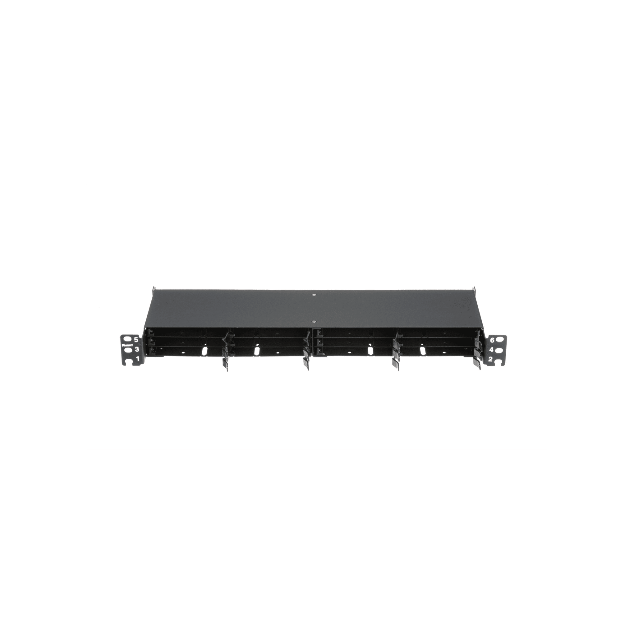 Panel de DistribuciÃ³n de Fibra Ãptica, Acepta 12 Cassettes HD Flexâ¢ en 6 Espacios, Hasta 144 Fibras, 1 UR