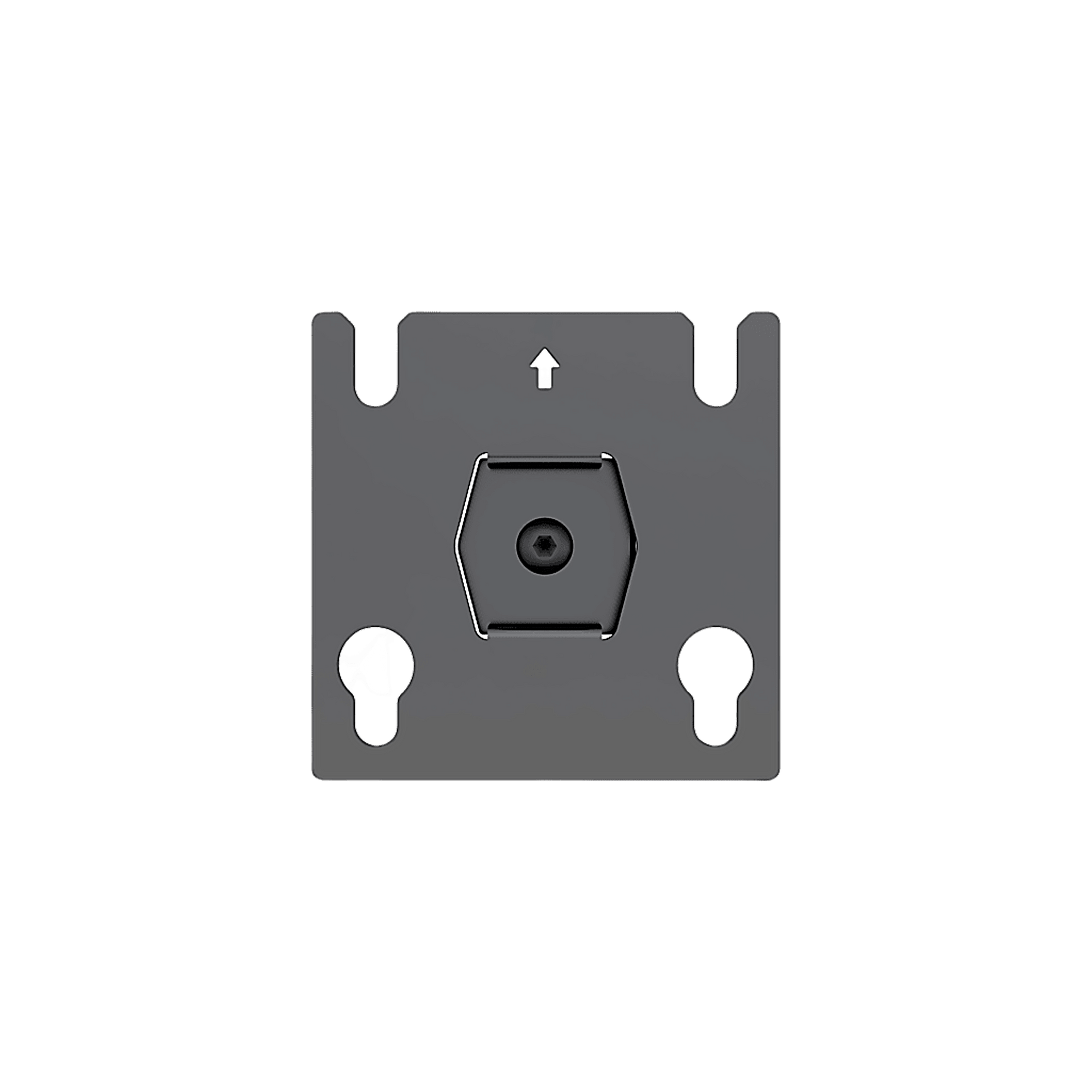 Accesorio - Placa Adaptadora para Panel LED 20 x 20.5 mm | Dimensiones 64 x 64 x 2 mm | DiÃ¡metro de Orificio Ã10.3 mm | SeparaciÃ³n de Orificios 40 mm.