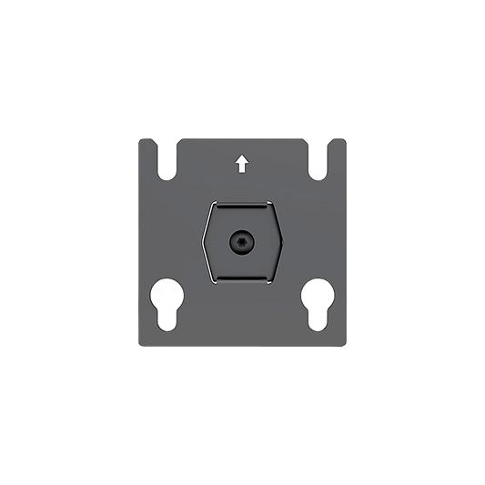 Accesorio - Placa Adaptadora para Panel LED 20 x 20.5 mm | Dimensiones 64 x 64 x 2 mm | DiÃ¡metro de Orificio Ã10.3 mm | SeparaciÃ³n de Orificios 40 mm.