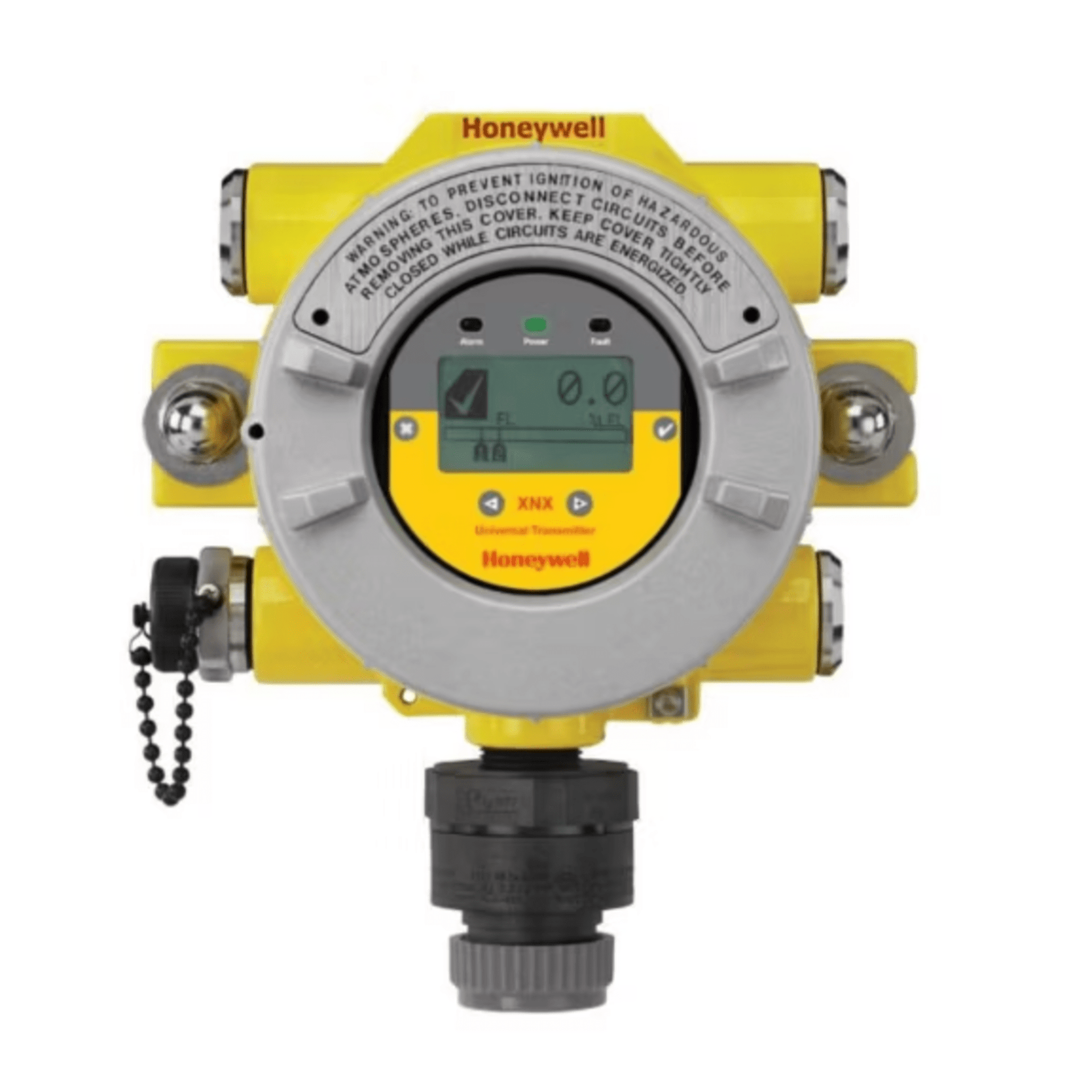 Transmisor Universal, HARTÂ® sobre Salida 4-20 mA, Con 3 Relays Falla/Alarma, CertificaciÃ³n UL/CSA, 4 Entradas NPT de Â¾â, Carcasa De Aluminio, Con Sensor (MPD) De Perla CatalÃ­tica 0-100% LEL, Serie XNX