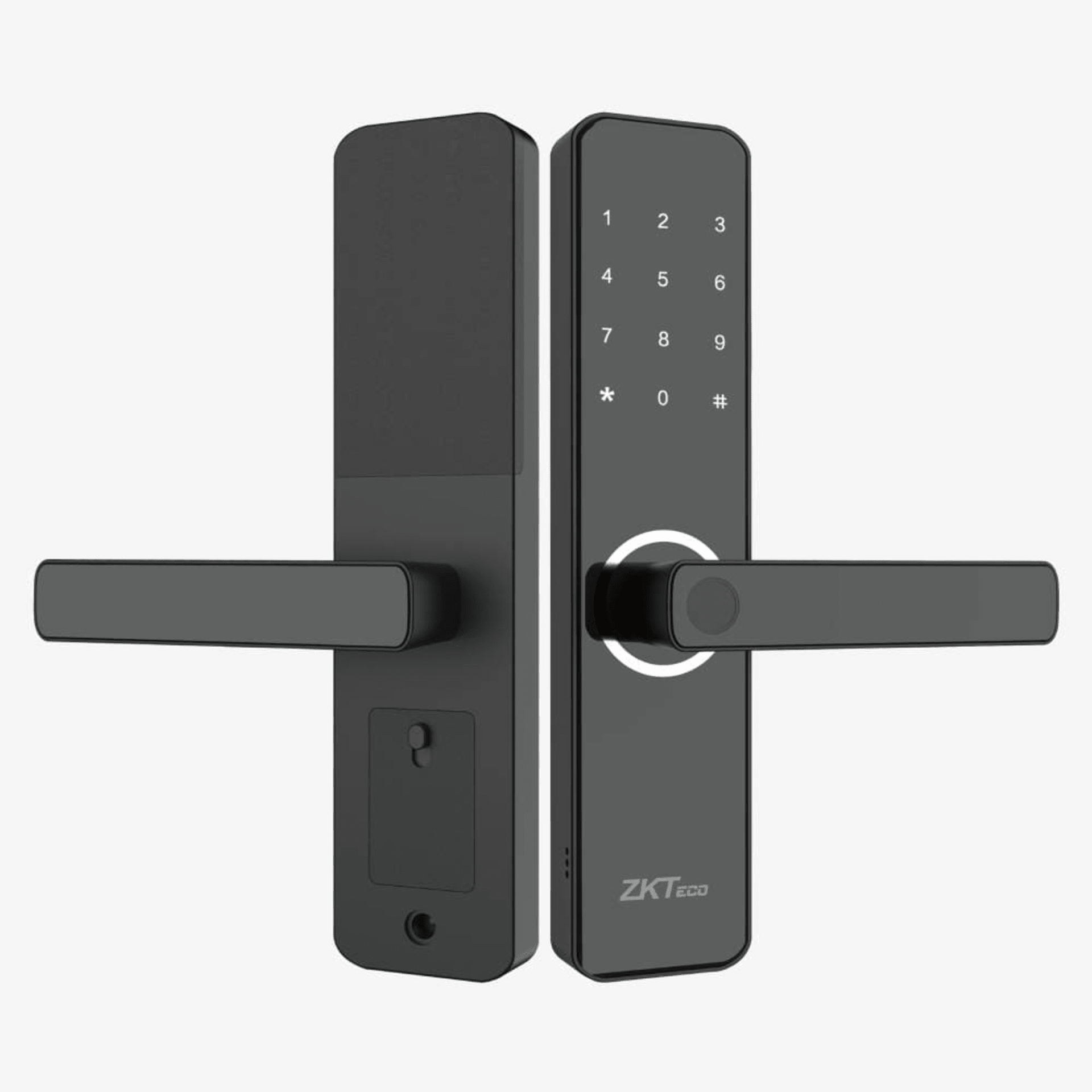 Cerradura Inteligente ML100 con Huella Digital y Wi-Fi / Mortise Europeo DIN / Sensor Capacitivo / Control Remoto vÃ­a App / Compatible con ZSmart / CÃ³digo Aleatorio / Puerto de Carga de Emergencia Micro-USB
