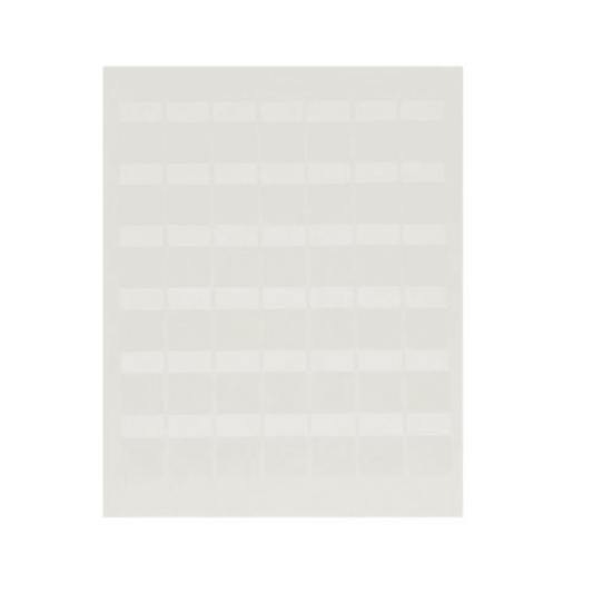 Paquete de Hojas con 2500 Etiquetas de IdentificaciÃ³n Auto-laminadas para Impresora LÃ¡ser/InyecciÃ³n de Tinta, para Cables de 3 a 7.1 mm de DiÃ¡metro (12 - 10 AWG), Color Blanco