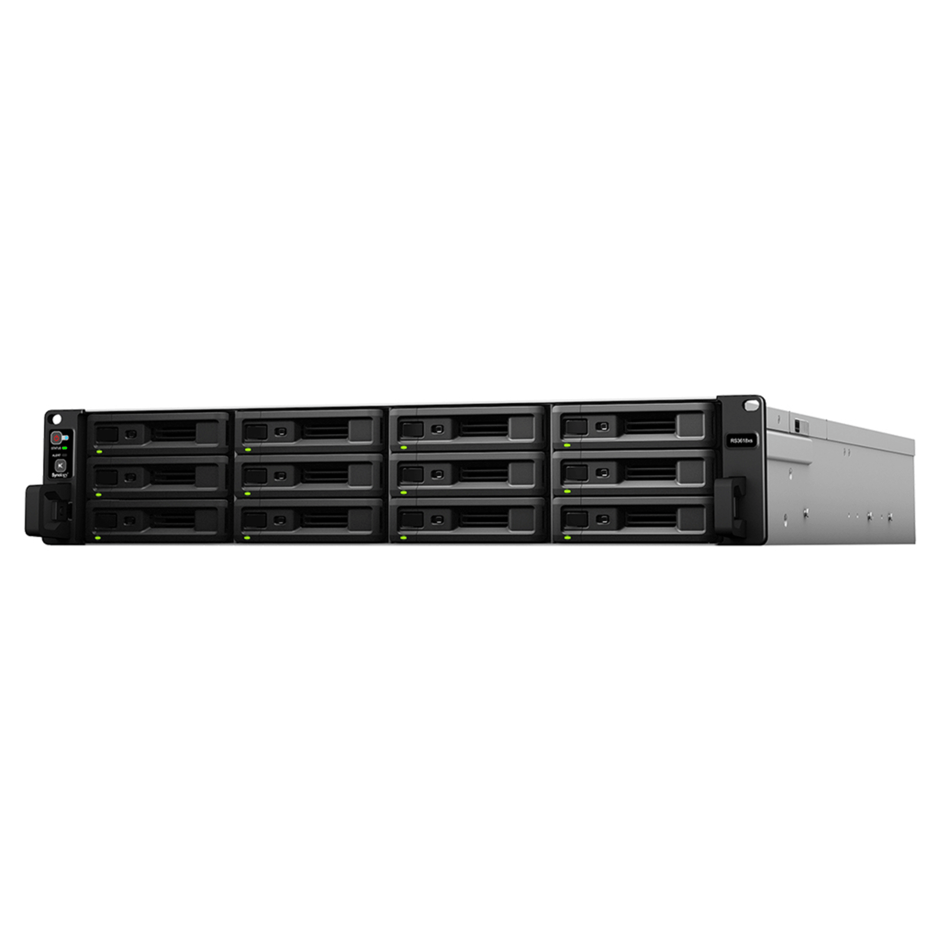 RackStation RS3618xs | Almacenamiento Empresarial | CPU Intel Xeon D-1521 | 12 BahÃ­as | Escalable a 36 BahÃ­as | 8GB DDR4 ECC | 10GbE | Compatibilidad con VirtualizaciÃ³n .