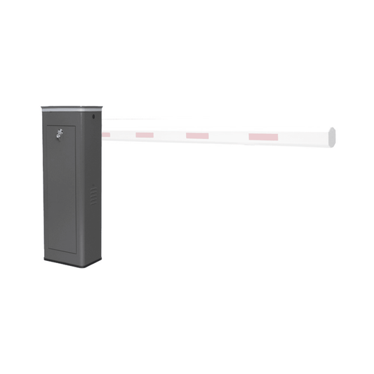 Barrera Vehicular Derecha / Soporta Brazo de Hasta 5.5 m / Final de Carrera Ajustable Por ProgramaciÃ³n / Movimiento fluido / DiseÃ±o Elegante Color Gris / Con Corona Led Semaforizada