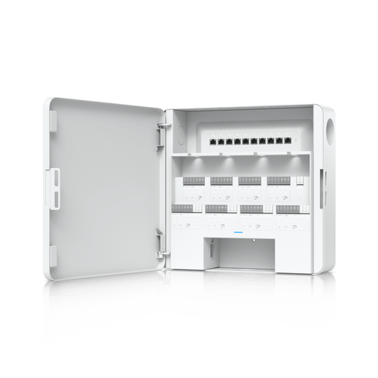 Enterprise Access Hub/Concentrador de Acceso Empresarial con Control de Entrada y Salida de hasta 8 Puertas y Soporte de Respaldo de BaterÃ­a