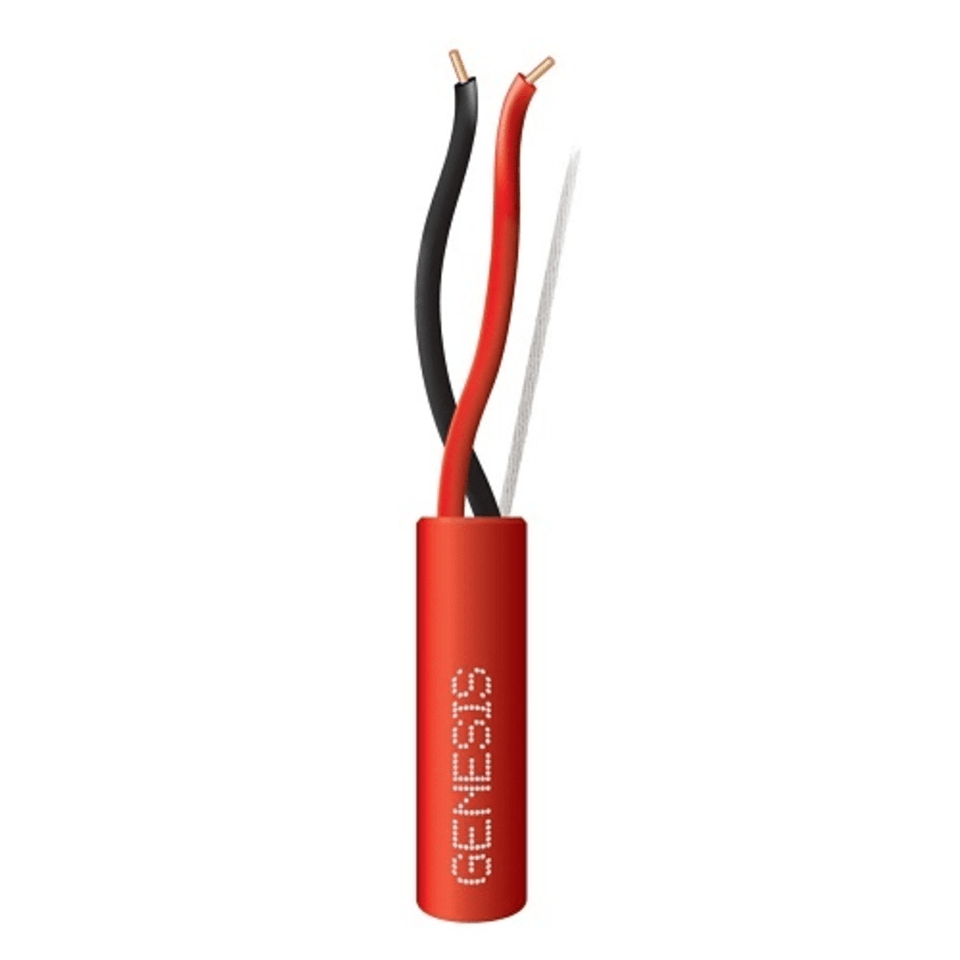 Carrete de Alambre de 305 Metros / 2 x 12 AWG / Riser / Tipo FPLR-CL3R / Color Rojo / Para Aplicaciones en Paneles de DetecciÃ³n de Incendio y Sistemas de EvacuaciÃ³n