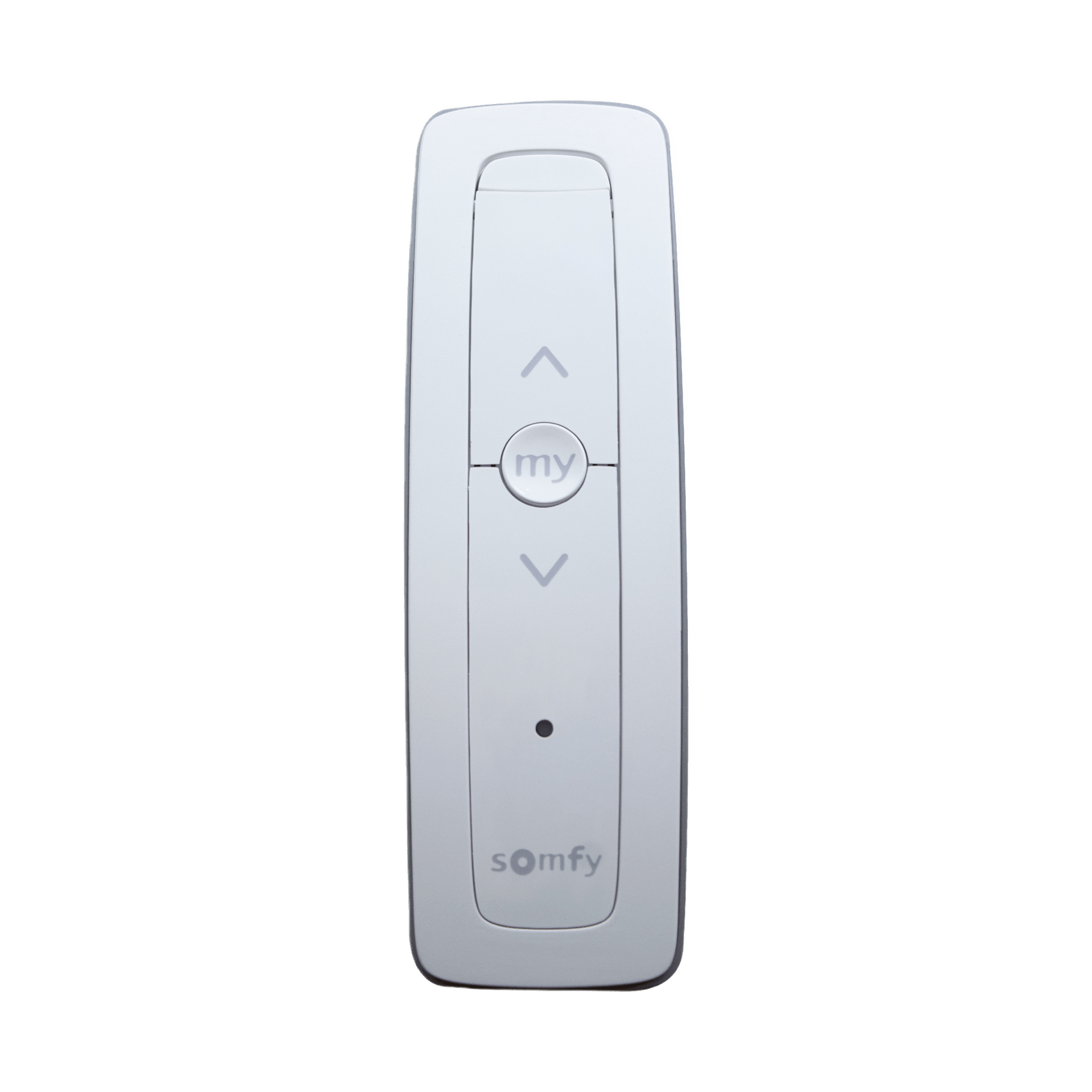 Control remoto 1 canal para motores de persiana Somfy con seÃ±al inalÃ¡mbrica, instrucciones: sube, baja y detener, con posiciÃ³n favorita programada.