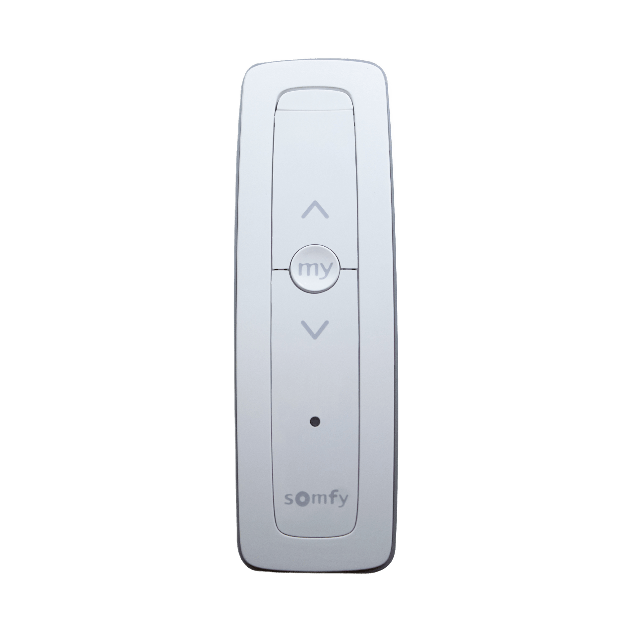 Control remoto 1 canal para motores de persiana Somfy con seÃ±al inalÃ¡mbrica, instrucciones: sube, baja y detener, con posiciÃ³n favorita programada.