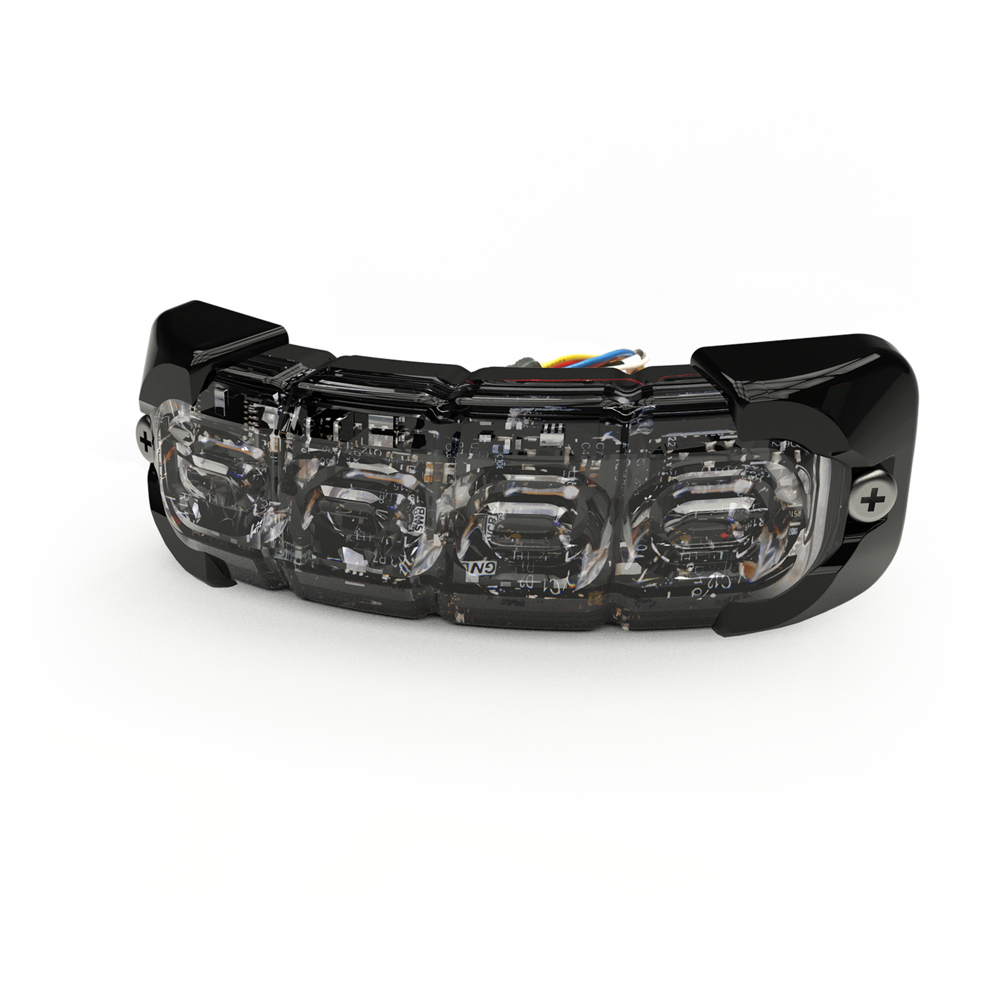 Luz perimetral , 8 LED Ultra Brillantes, Dual Color Azul / Claro