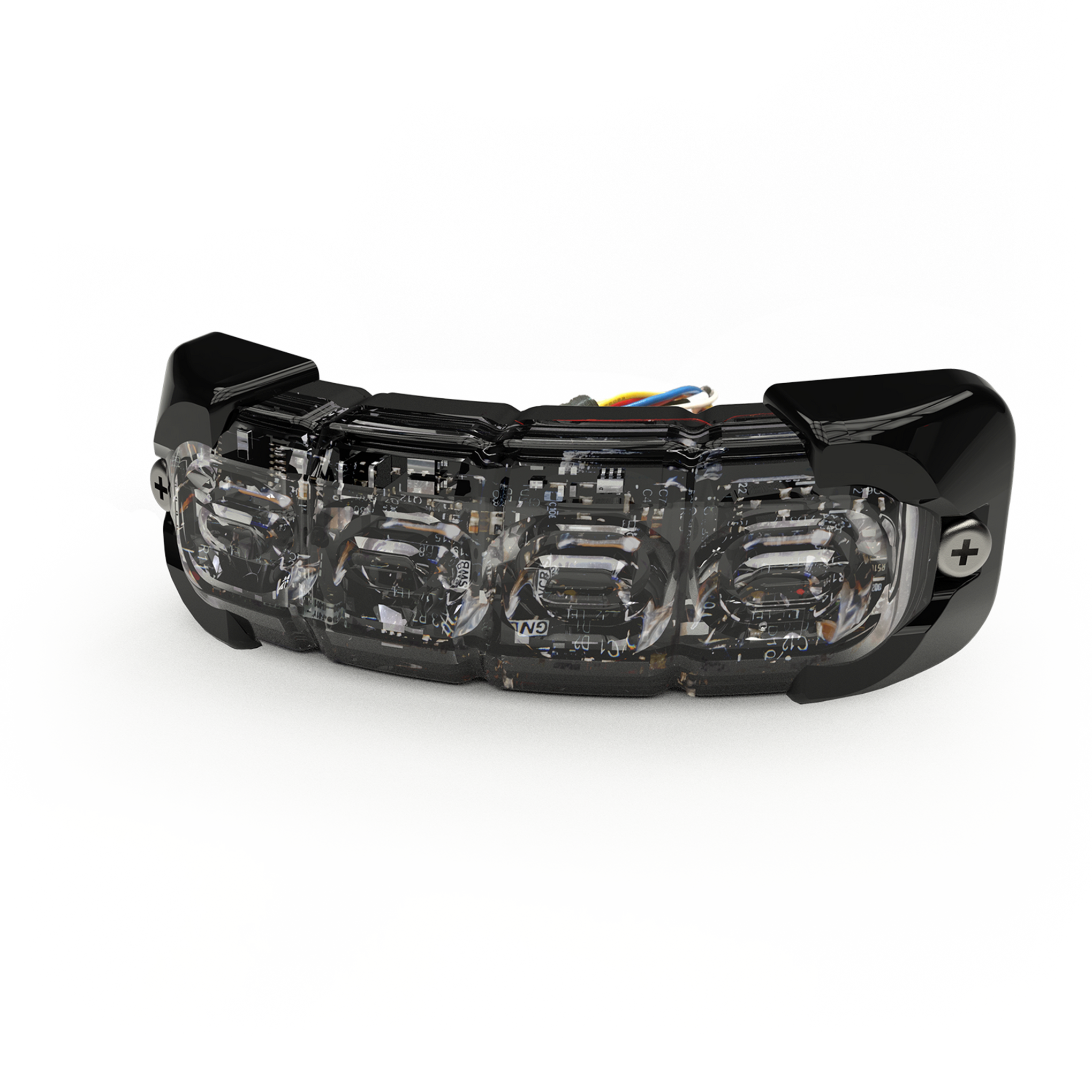 Luz perimetral , 8 LED Ultra Brillantes, Dual Color Azul / Claro