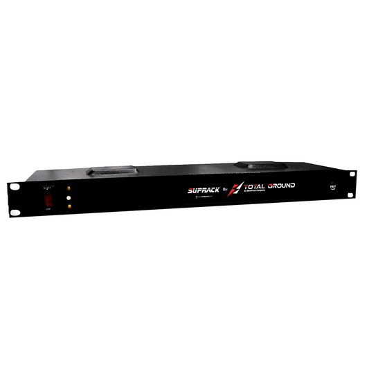 Tomacorriente de 4 contactos regulados para 120 Vca con Supresor de picos tipo "A" de 10 kA, DiseÃ±ado para Montaje en Rack de 19".