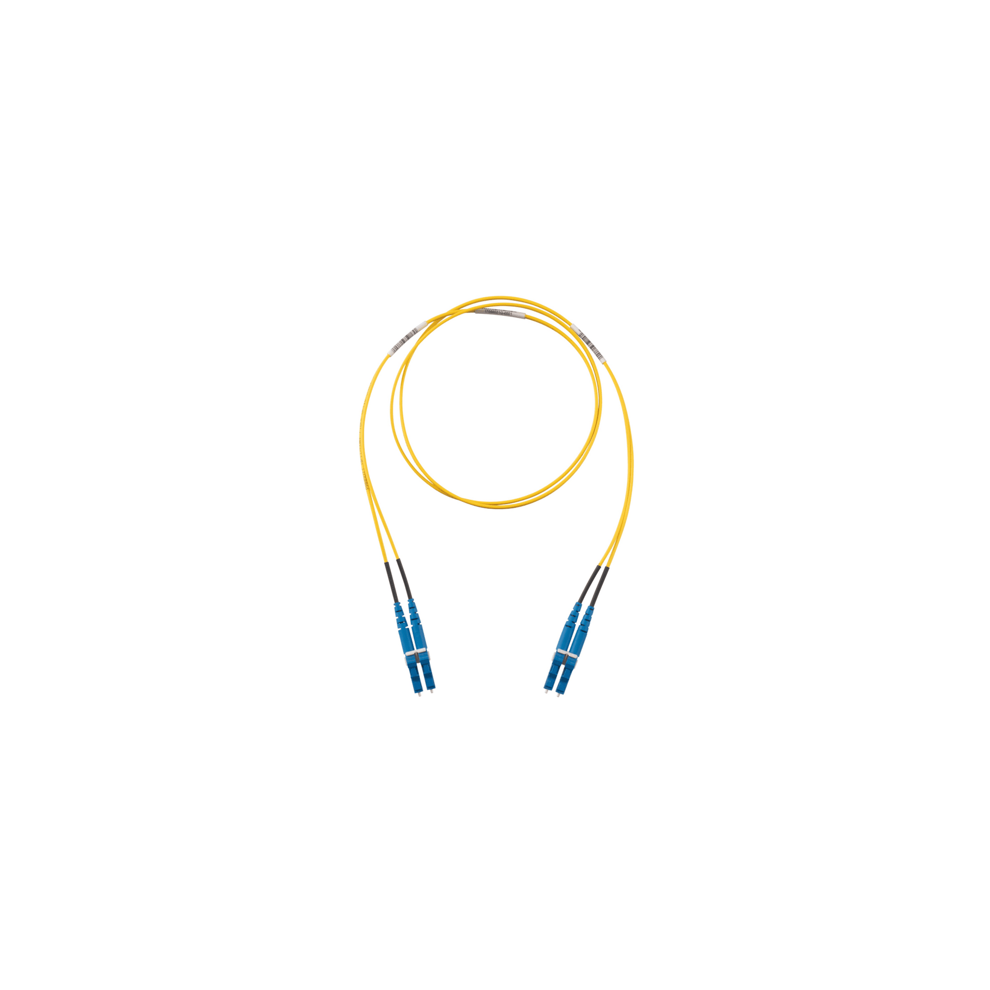 Jumper de Fibra Optica Monomodo 9/125 OS2, LC-LC Duplex, LSZH (Cero HalÃ³genos), Color Amarillo, 1 Metro