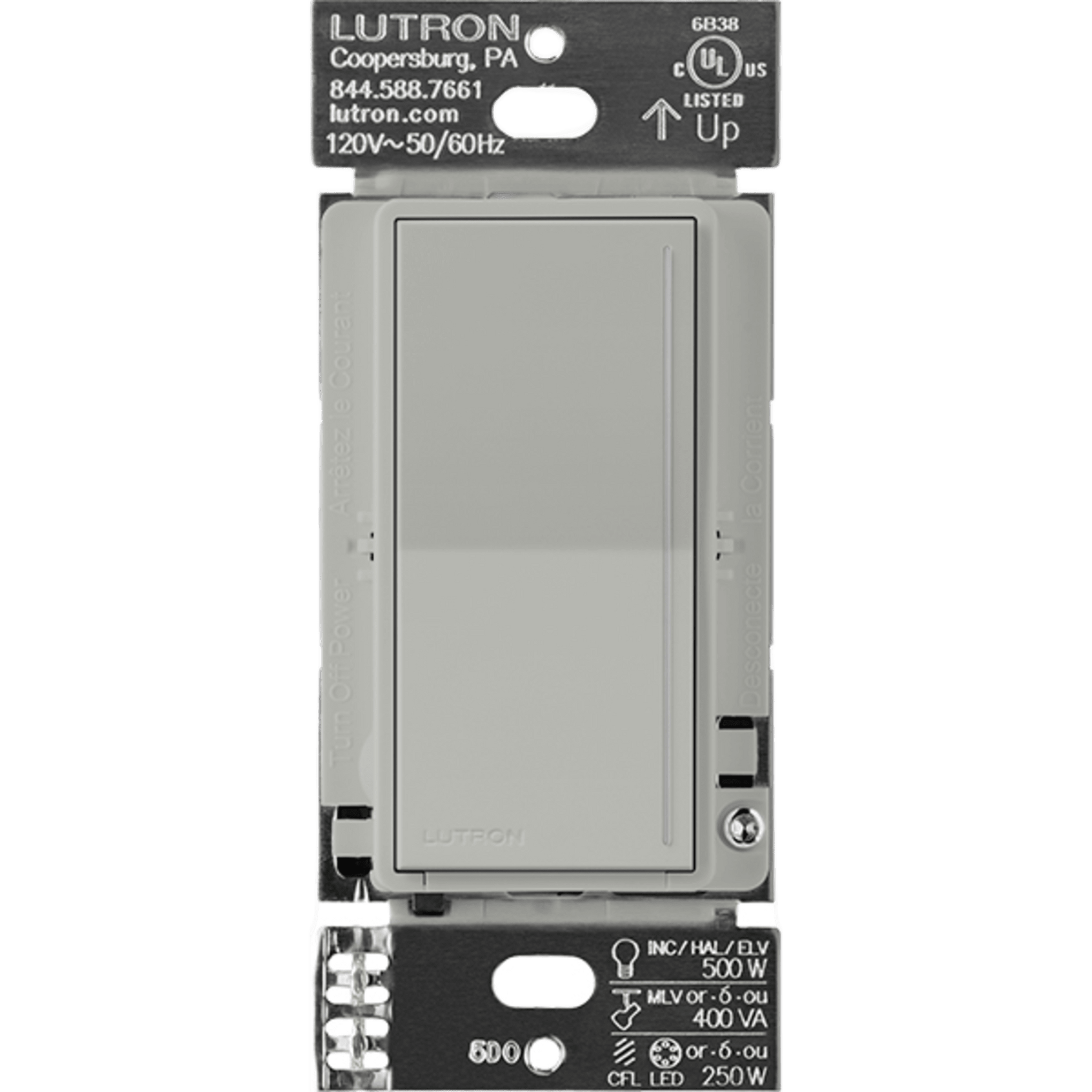 (RadioRa3) )Atenuador (dimmer) Auxiliar de pared, compaÃ±ero de atenuadores multilocaciÃ³n. Usar en 3 vÃ­as o escalera.