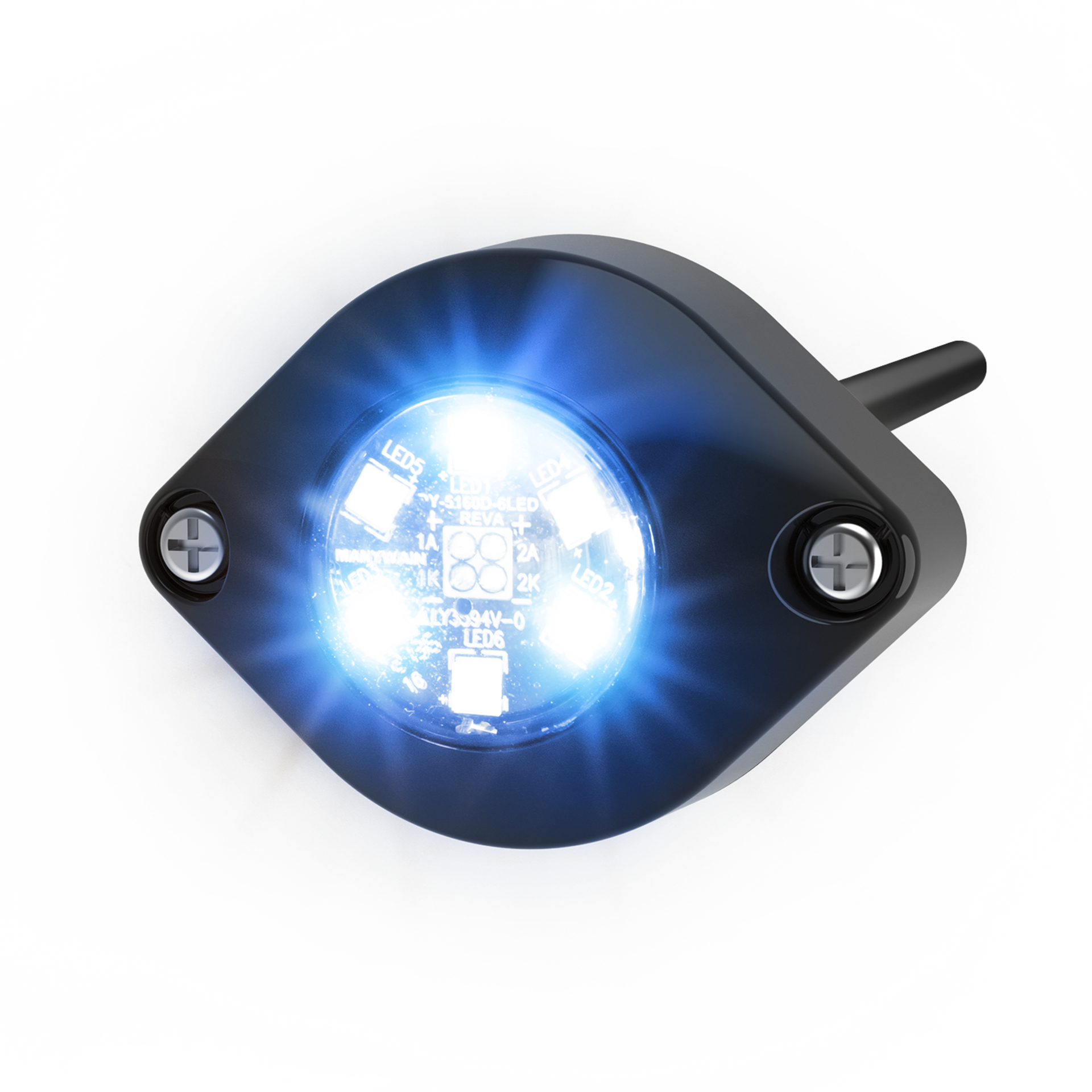 Estrobo Oculto de 6 LED color Azul / Claro Serie ED9015