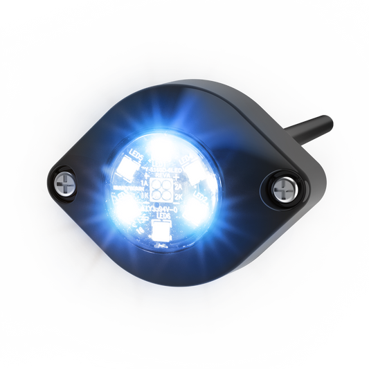 Estrobo Oculto de 6 LED color Azul / Claro Serie ED9015