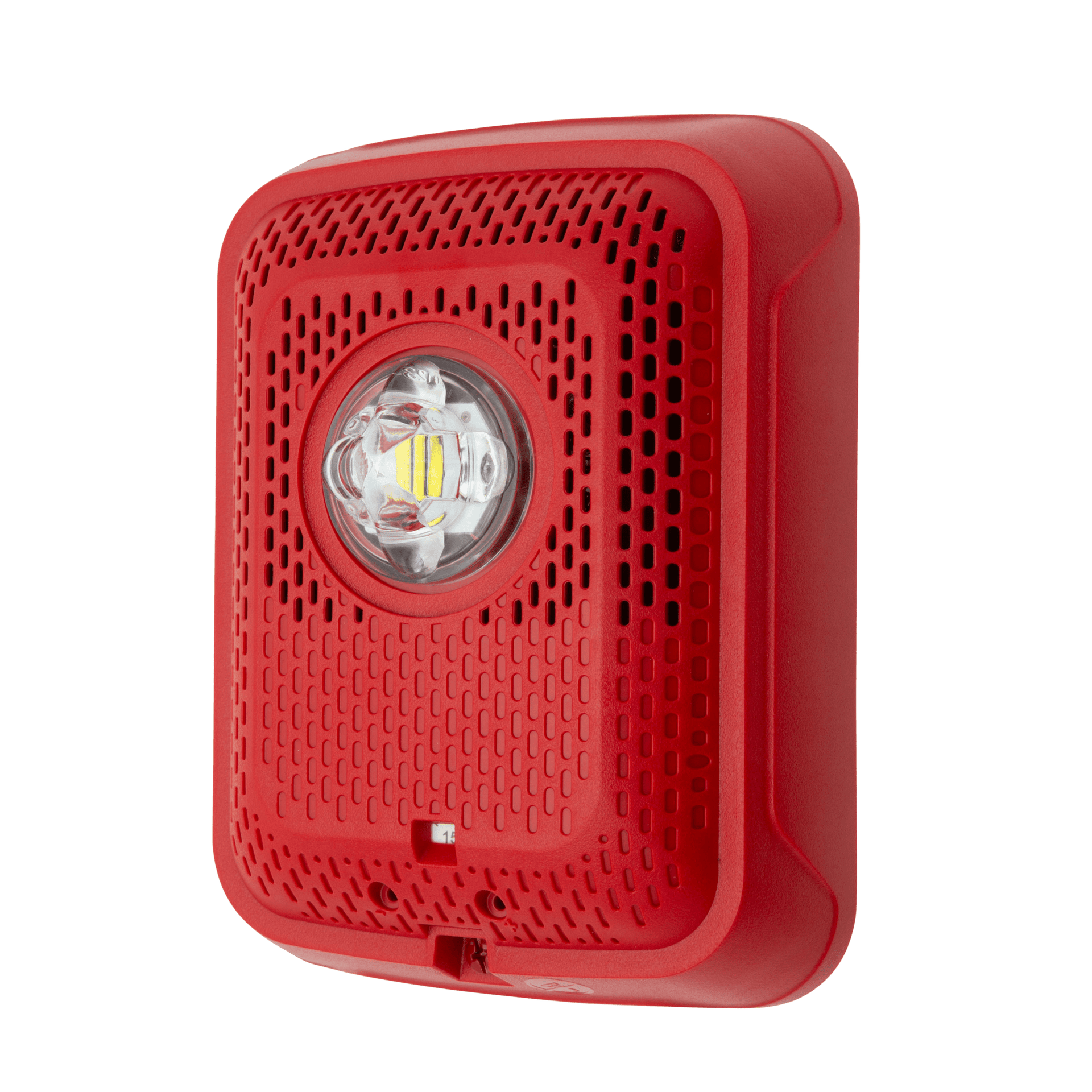 Bocina con LÃ¡mpara EstroboscÃ³pica, Montaje en Pared, Color Rojo, Nuevo DiseÃ±o Moderno y Elegante y Menor Consumo de Corriente