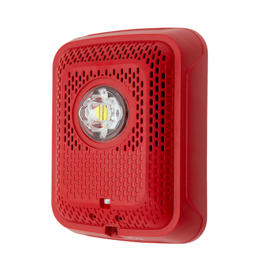 Bocina con LÃ¡mpara EstroboscÃ³pica, Montaje en Pared, Color Rojo, Nuevo DiseÃ±o Moderno y Elegante y Menor Consumo de Corriente