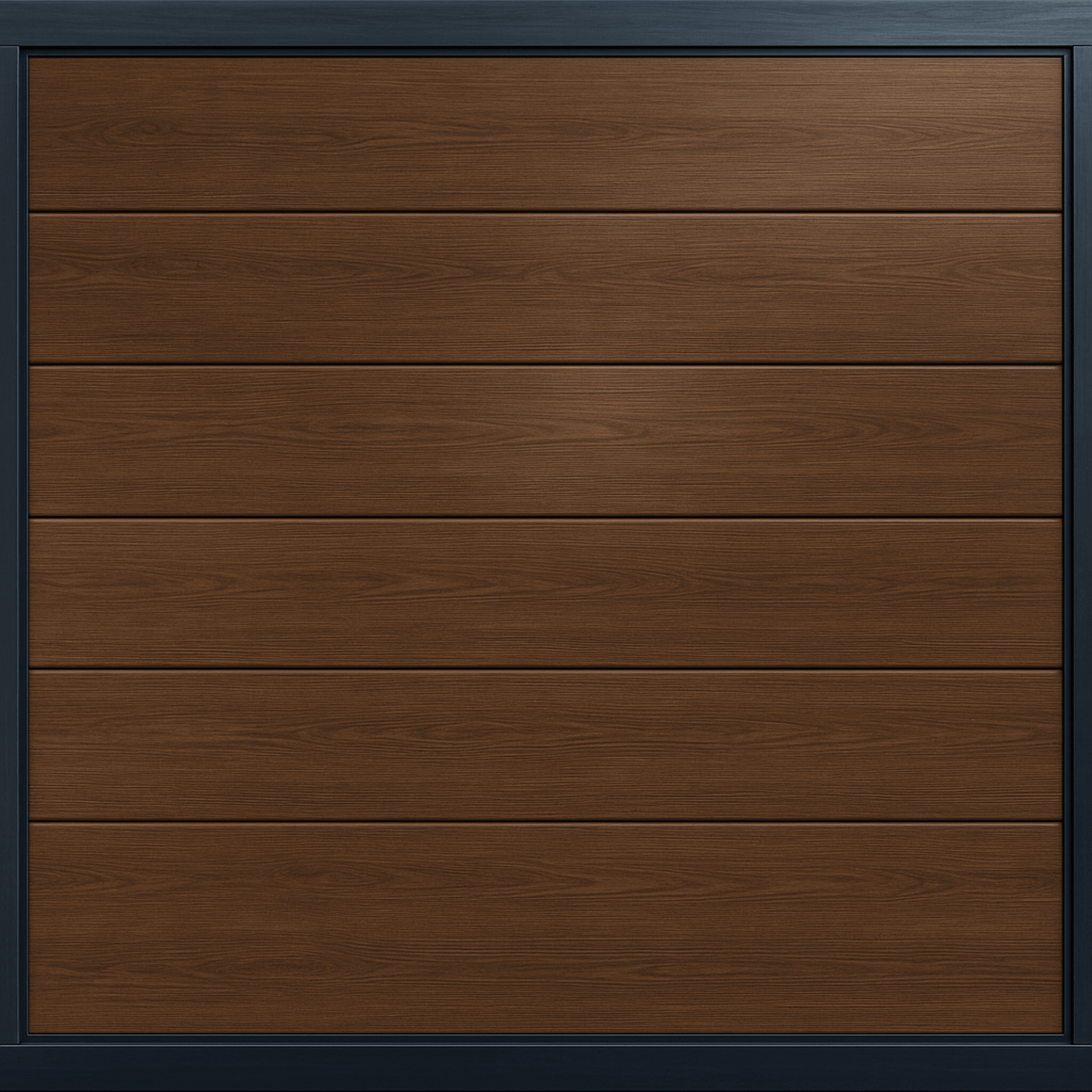 Puerta de Garage de Alta Calidad / Linea Central / Imitacion madera / oscura / 8x8 pies / AISLADA / Estilo Americana.