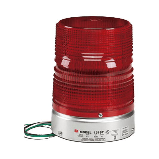 Luz de advertencia estroboscÃ³pica StarfireÂ®, Listado por UL y cUL, Opera en 120 VAC, color Rojo