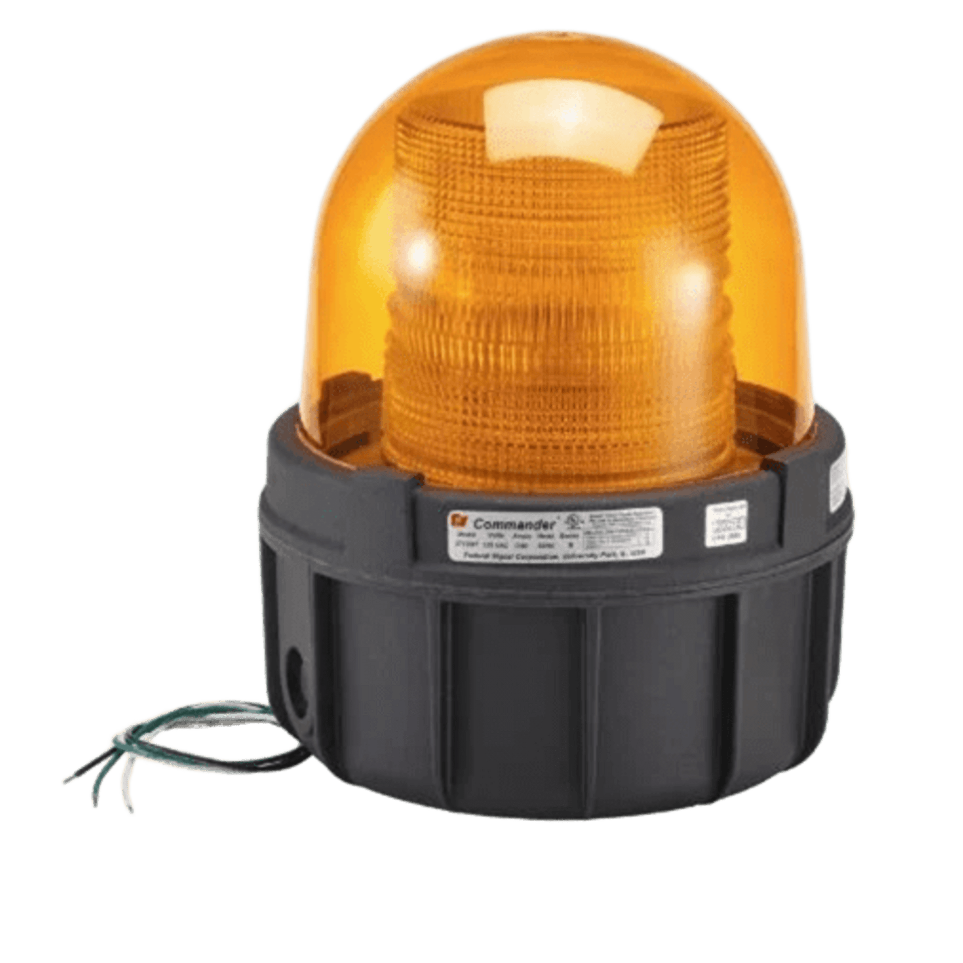 Luz estroboscopica a prueba de explosiones UL y cUL para Clase I, DivisiÃ³n 1, Grupo C y D; Clase I, DivisiÃ³n 2, Grupos A y B; Clase II, DivisiÃ³n 1, Grupos E, F y G; Clase III  , 24 Vcd, color Ãmbar, montaje no incluido