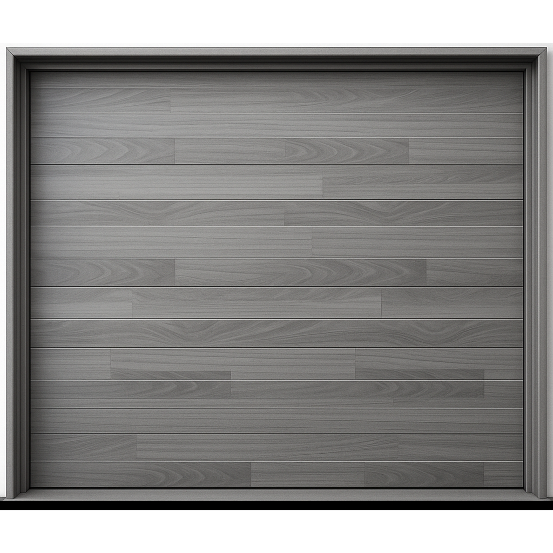 Puerta de Garage de Alta Calidad / Estilo Americano / Acabado Laminado PREMIUM / Color Gris / 16x7 Pies.