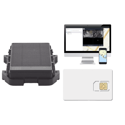 KIT Localizador 4G con carga solar / SemiautÃ³nomo / Rastreo de contenedores / Cajas de trÃ¡iler / Alarma de sabotaje audible / Incluye Licencia vitalicia EPCOMGPSCODE y SIM de datos SIM500MB2Y