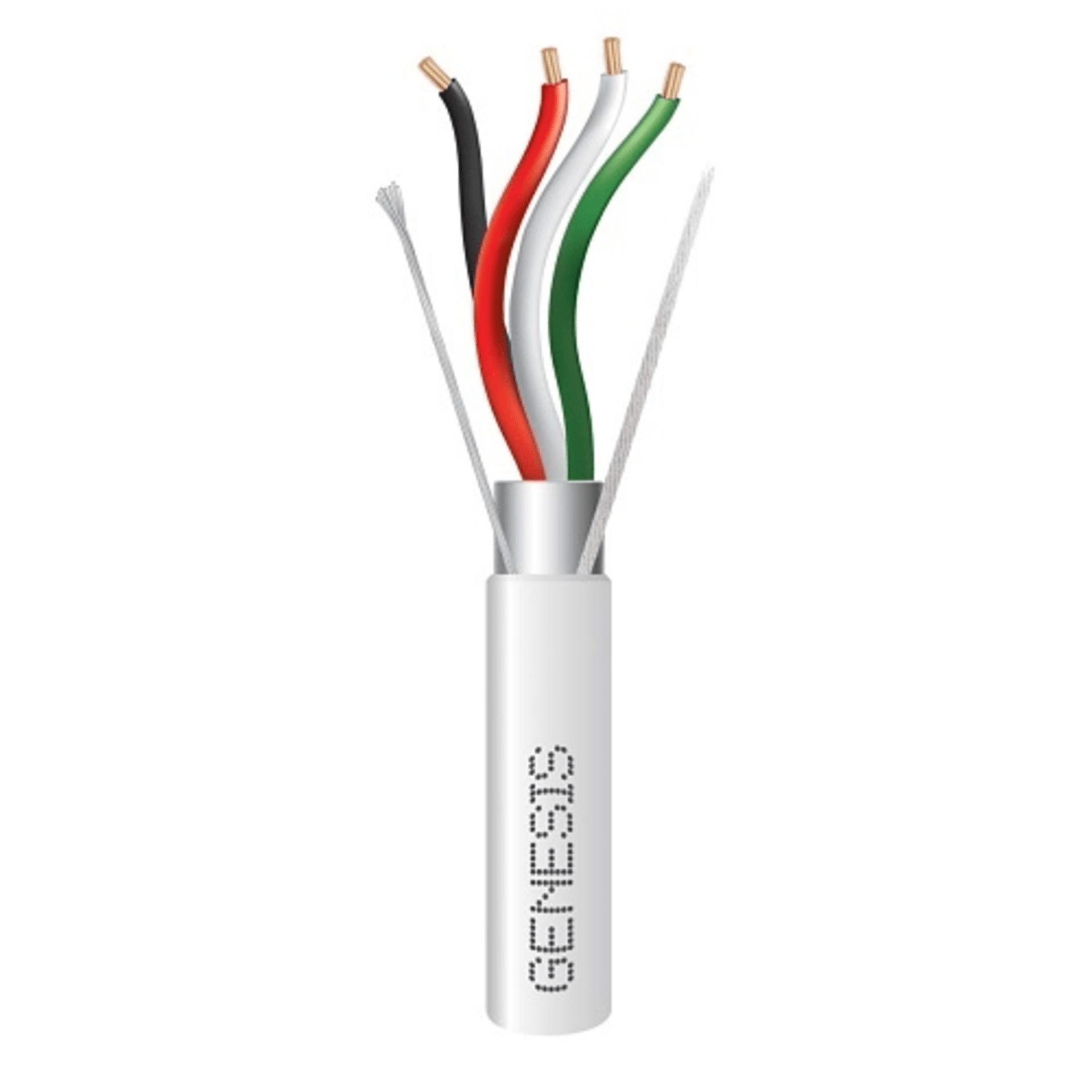 Carrete de 305 Metros de Cable / 4 x 14 AWG / BLINDADO / PLENUM / Color Blanco / Para Aplicaciones de Audio, Seguridad y Control