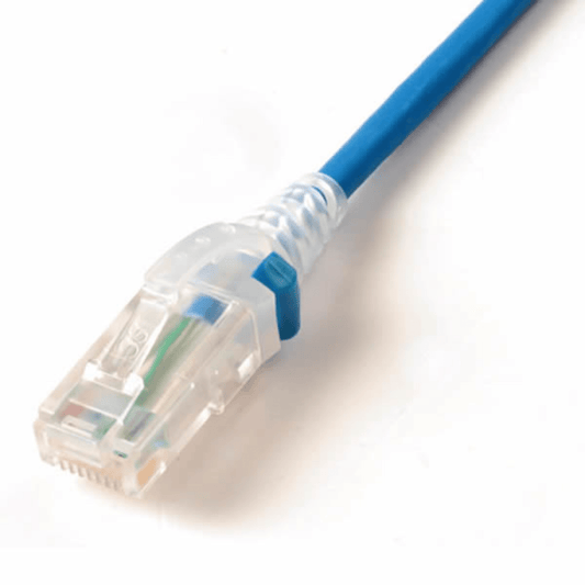 Patch Cord "Skinny" Cat6A UTP, 5ft, DiÃ¡metro Reducido 28 AWG, CM/LSOH, Color Azul
