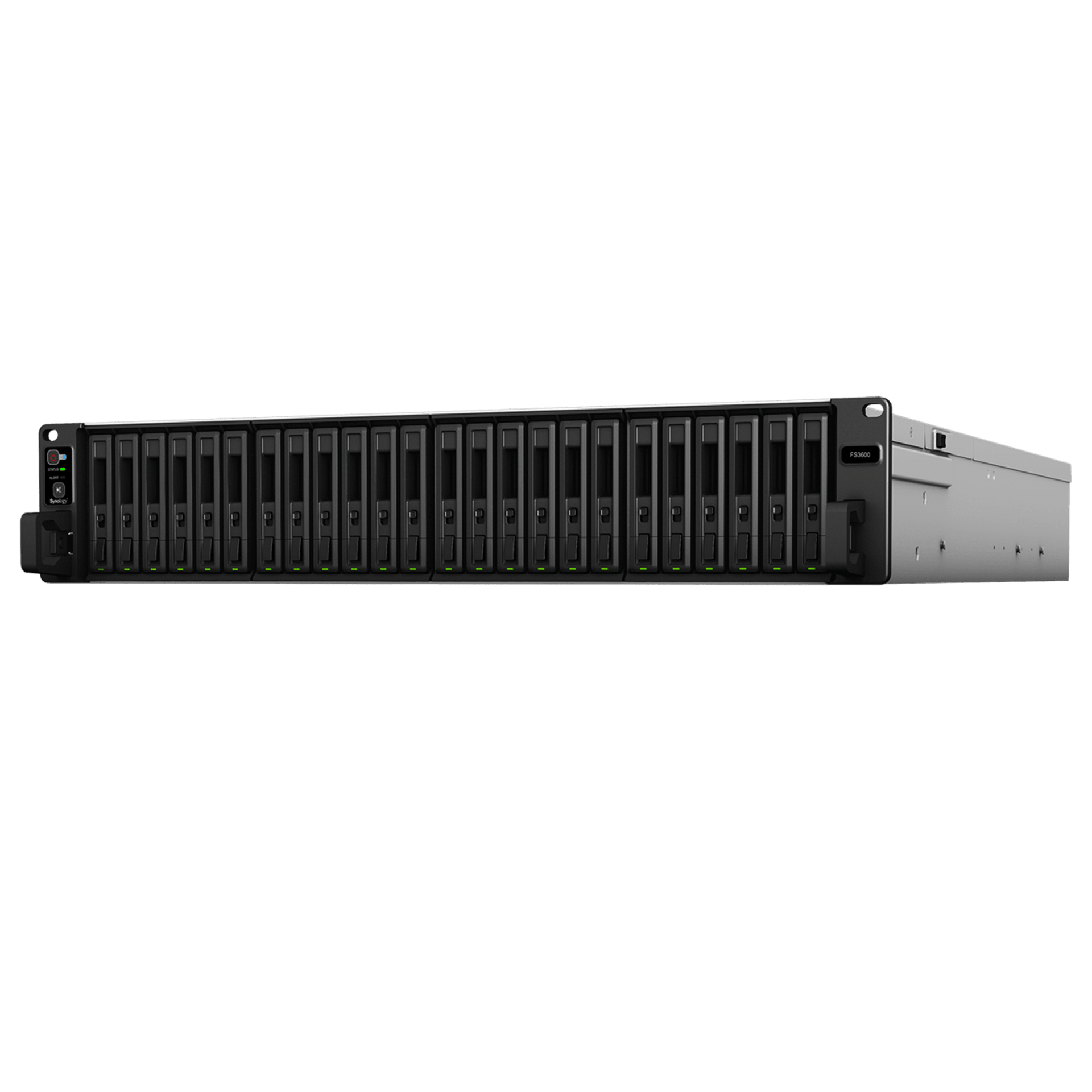 NAS Todo Flash FlashStation FS3600 | 24 ReceptÃ¡culos | Intel Xeon D-1567 12 NÃºcleos | 16 GB RAM (Ampliable a 128 GB) | 195,000 IOPS Escritura Aleatoria iSCSI 4K | 10 GbE | Compatible con VirtualizaciÃ³n | ProtecciÃ³n de Datos Int